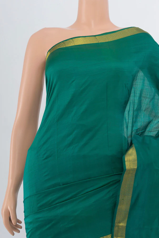 Green Kanjivaram Silk Saree - Image 2