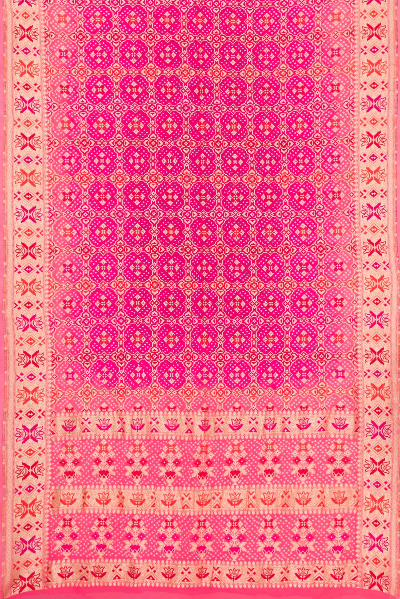 Pink Banarasi Georgette Saree - Image 6