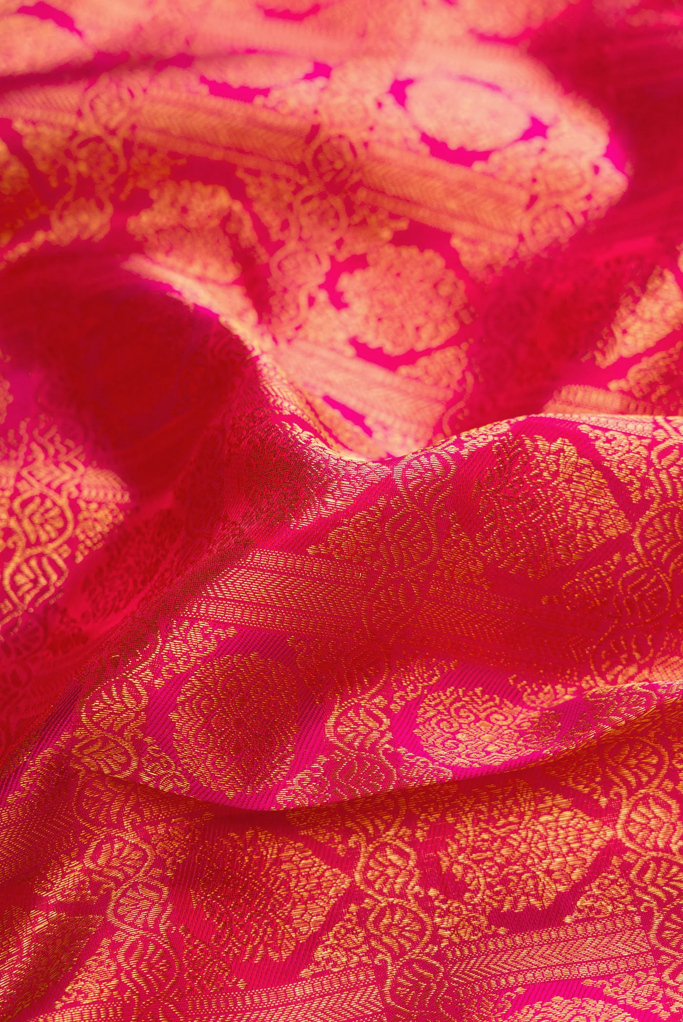 Pink Kanchipuram Silk Saree - Image 2