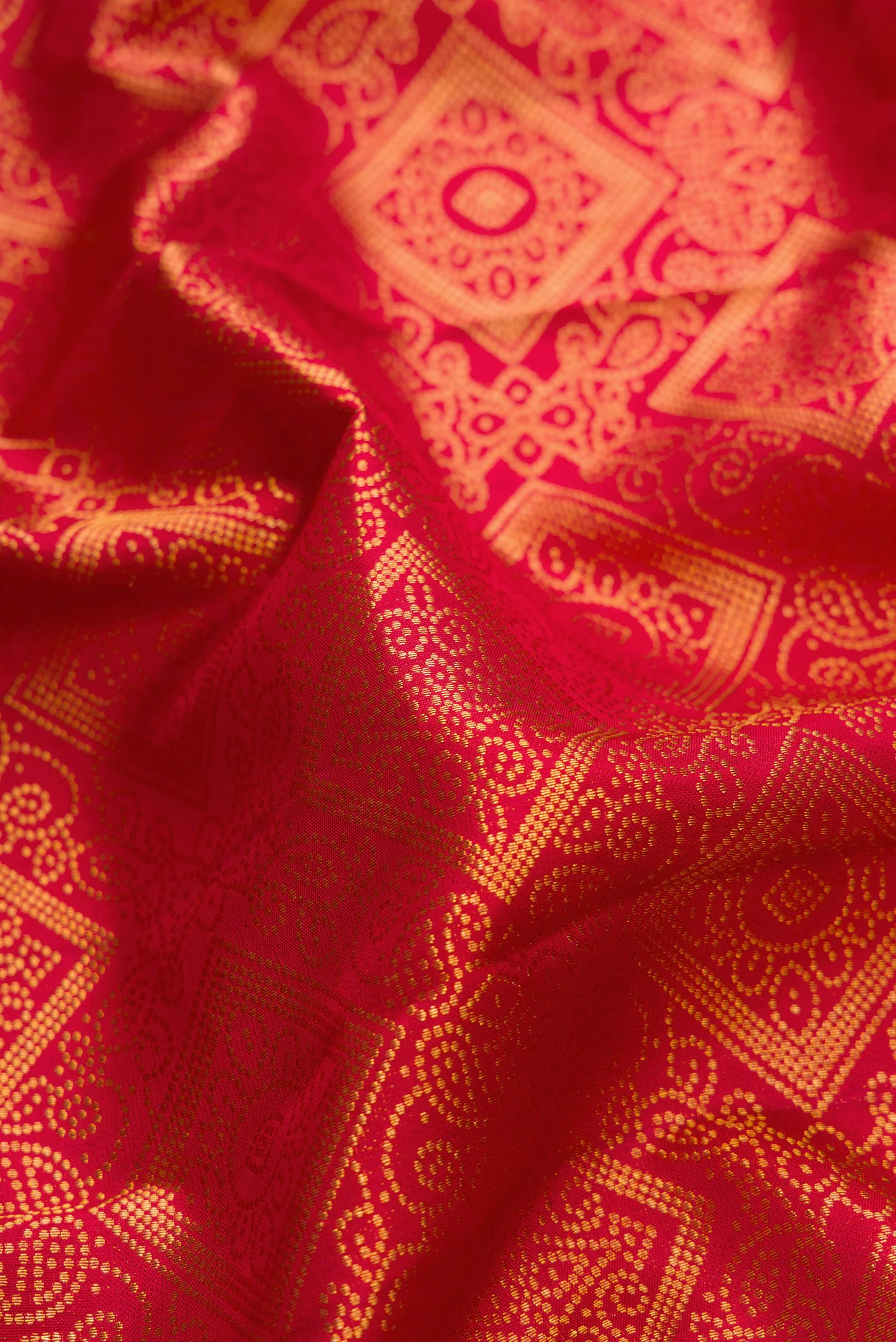 Red Kanchipuram Silk Saree - Image 2