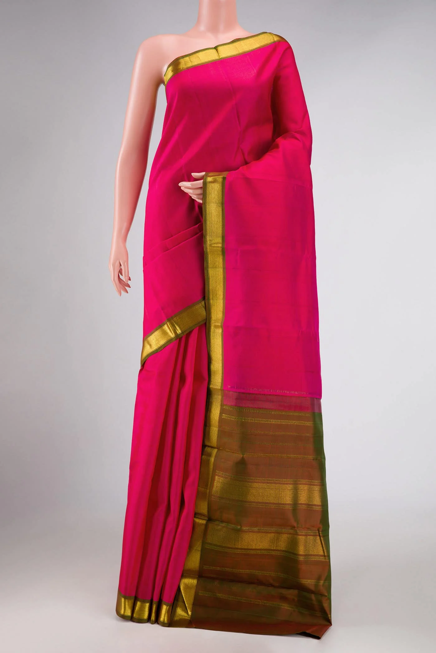 Pink Kanjivaram Silk Saree