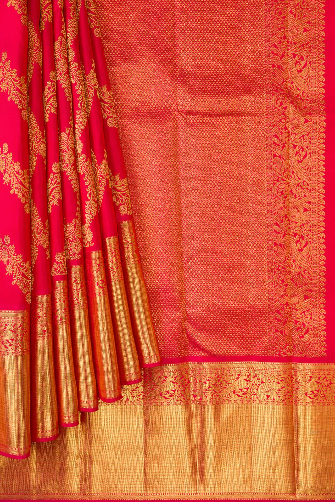 Red Kanjivaram Silk Saree - Image 4