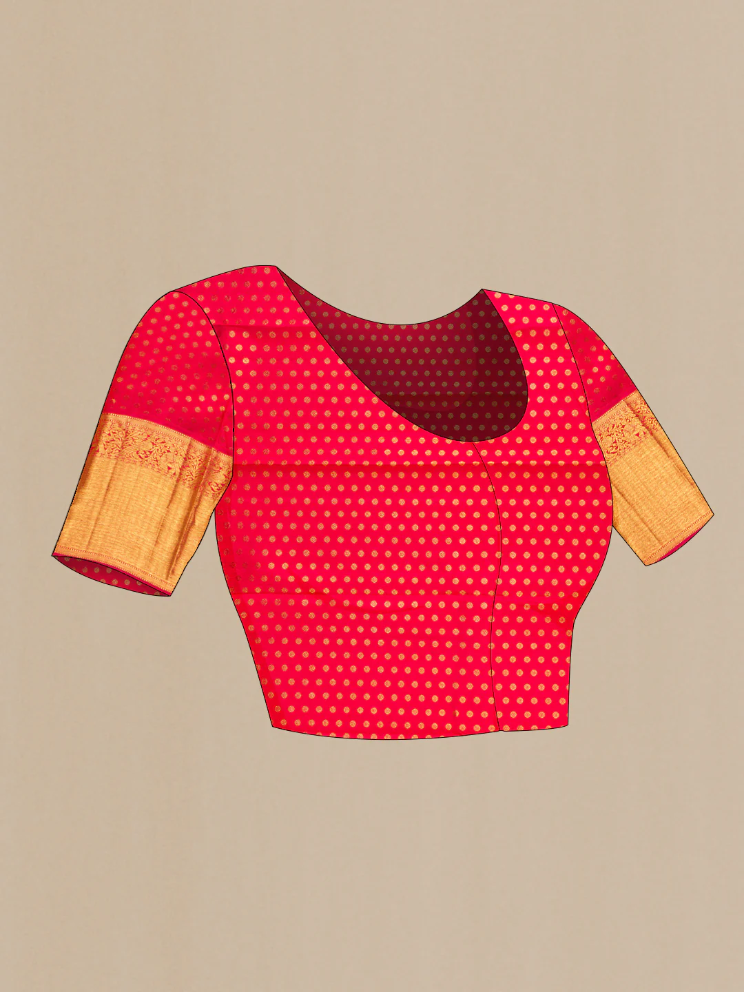 Red Kanjivaram Silk Saree - Image 5