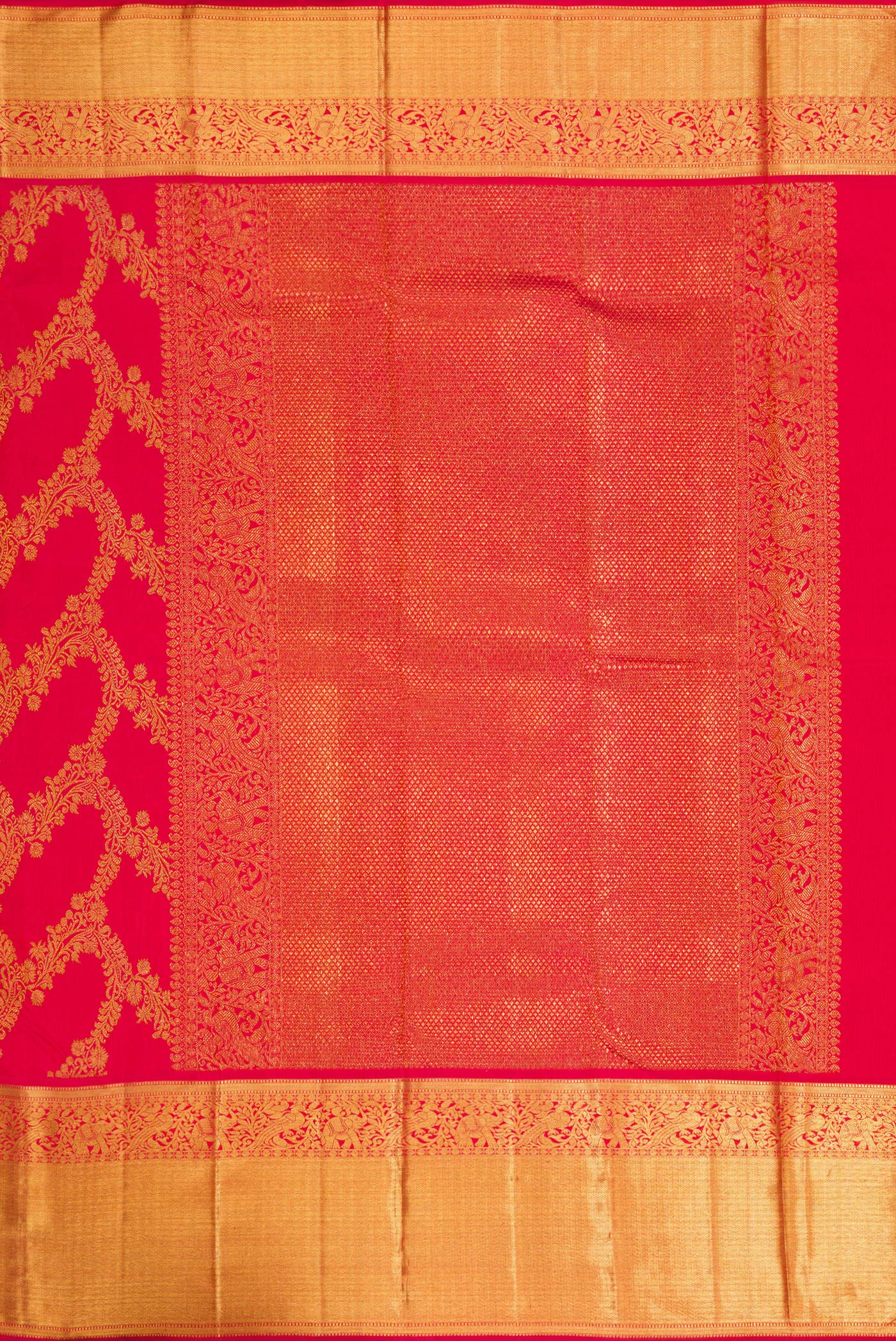 Red Kanjivaram Silk Saree - Image 7