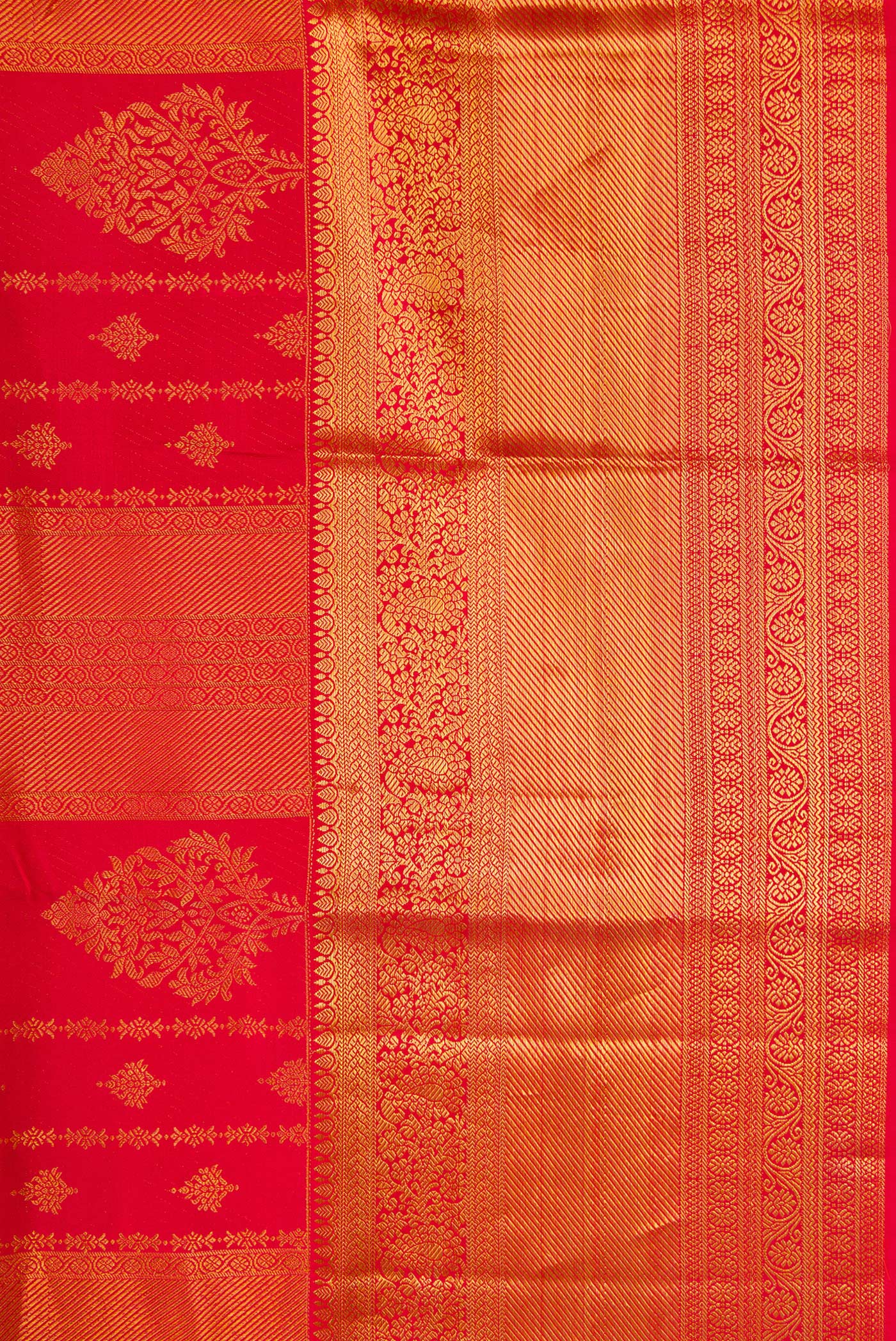 Red Kanjivaram Silk Saree - Image 3