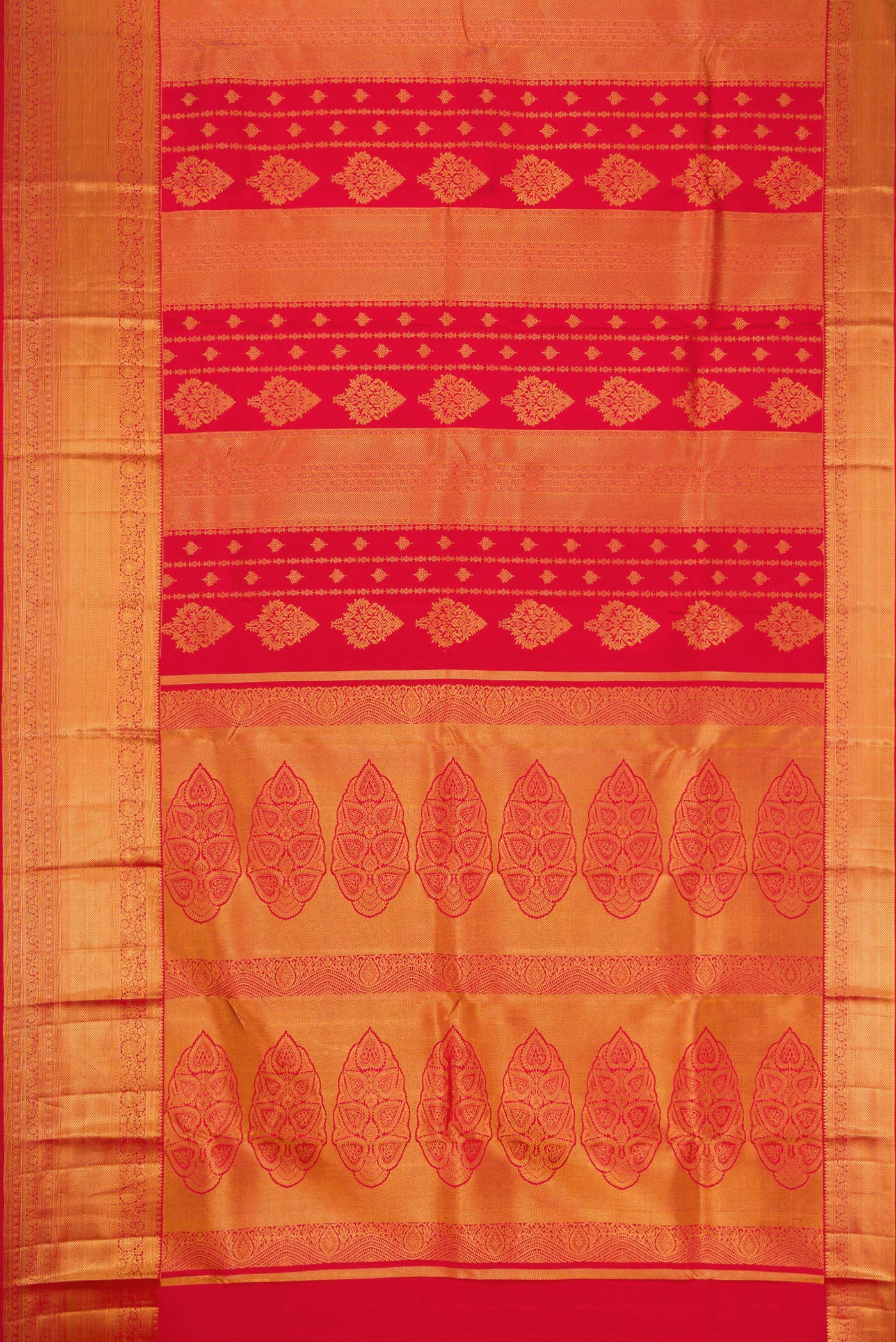 Red Kanjivaram Silk Saree - Image 6