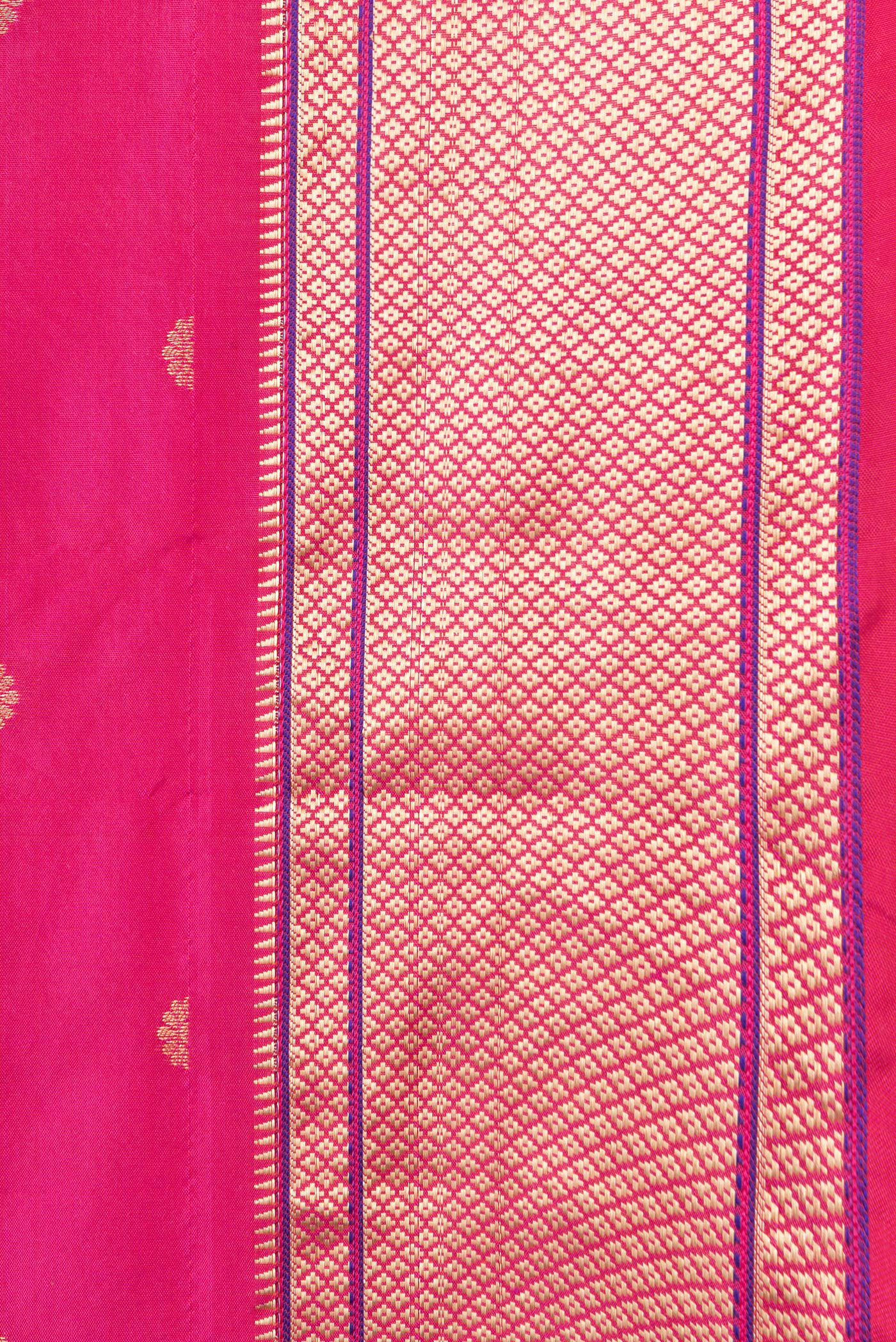 Pink Blended Paithani Silk Saree - Image 3