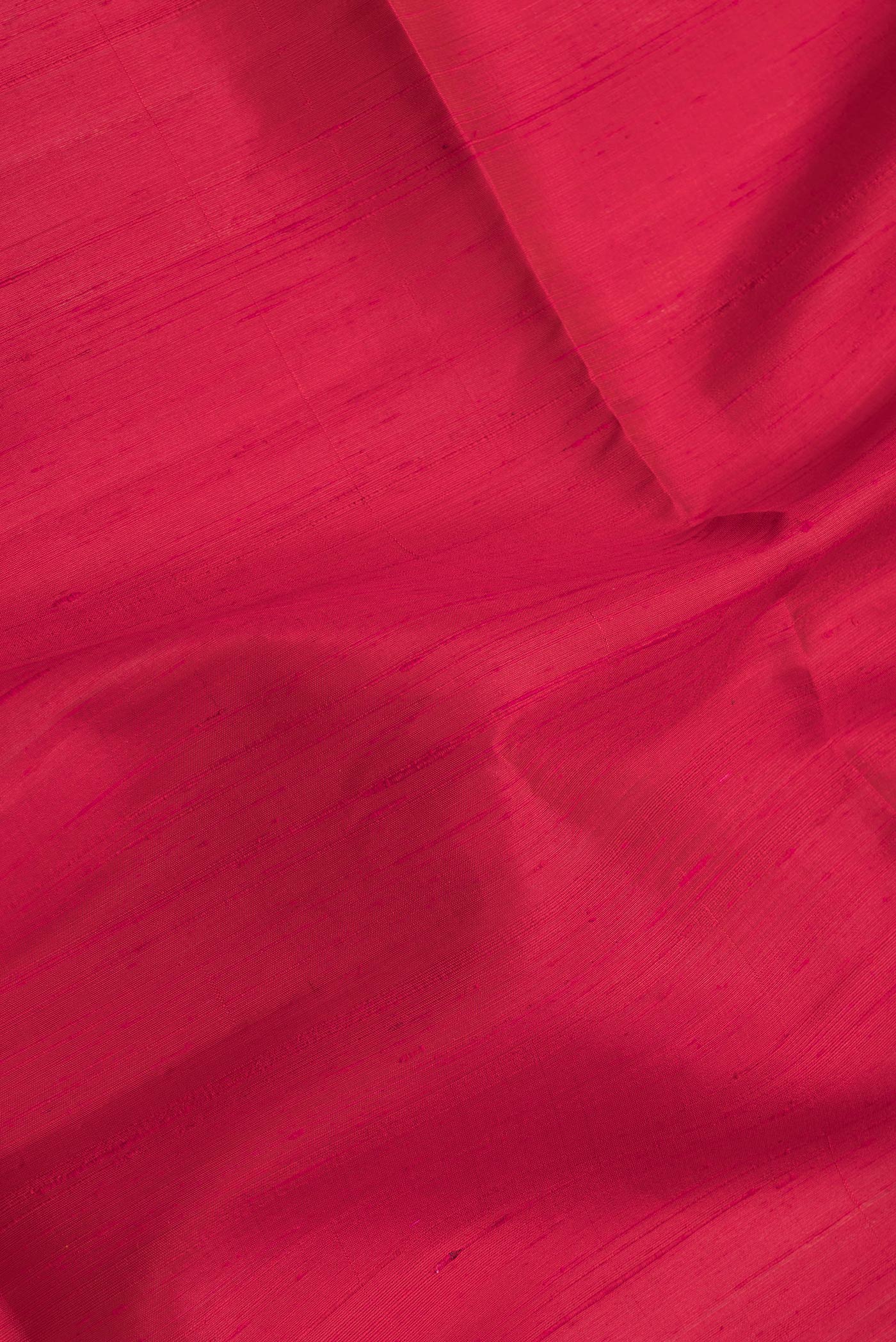 Deep Red Raw Silk Saree - Image 2