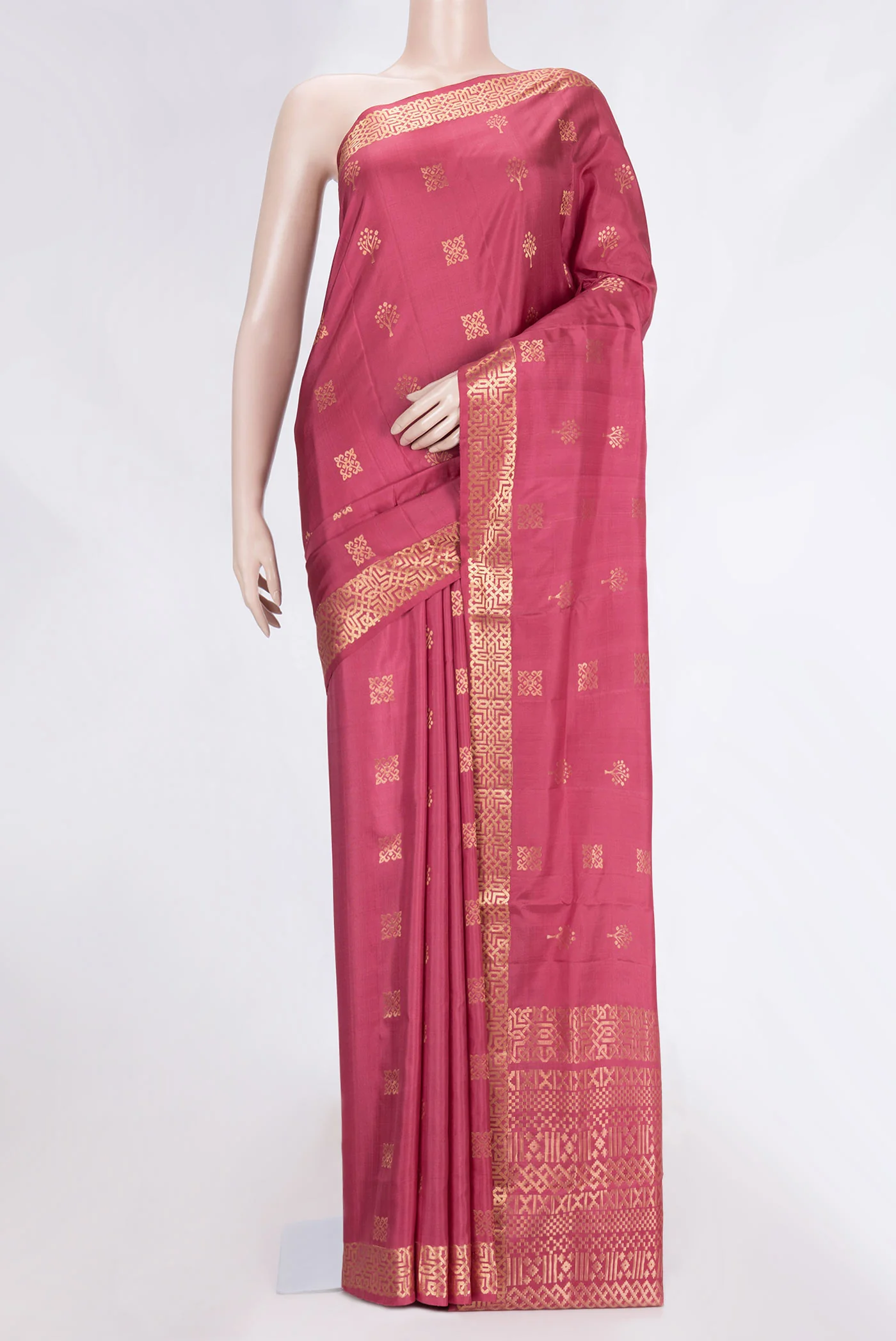 Maroon Soft Silk Saree