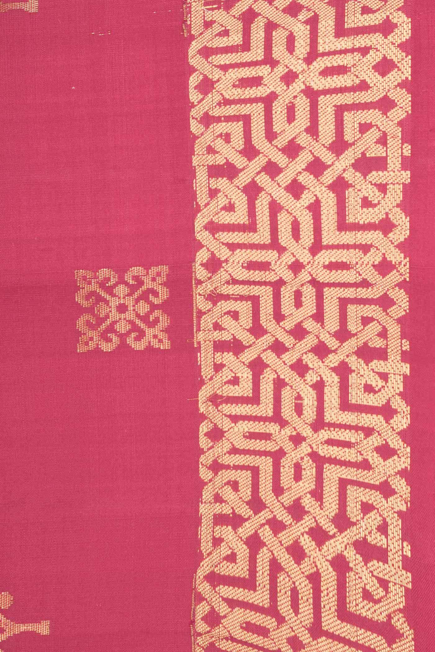 Maroon Soft Silk Saree - Image 3