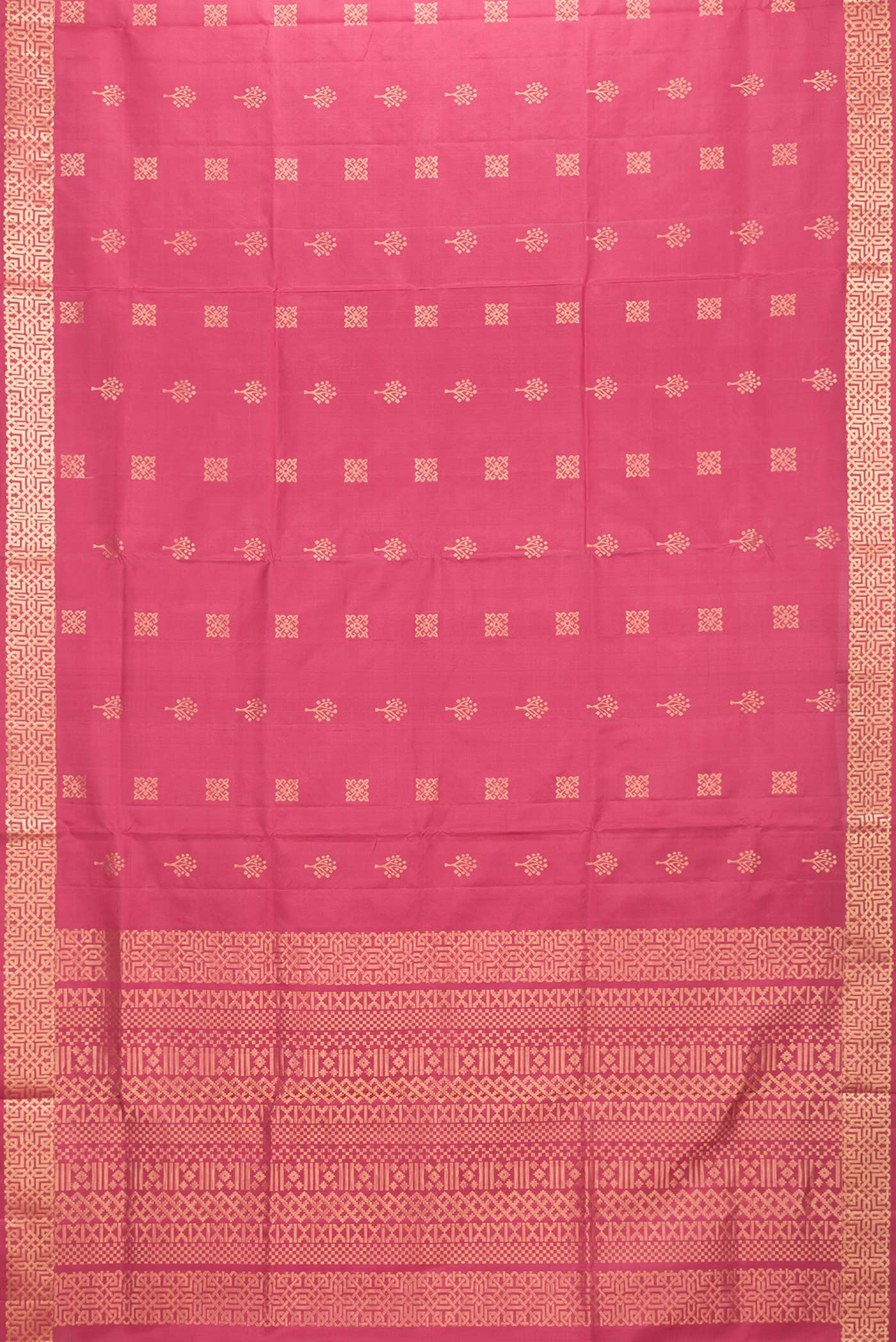 Maroon Soft Silk Saree - Image 6