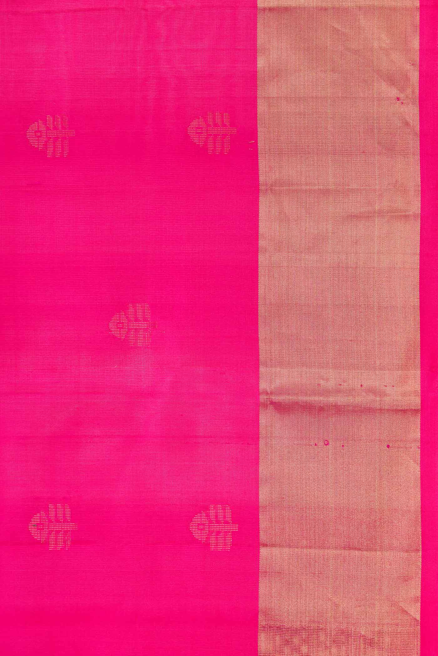 Dark Pink Soft Silk Saree - Image 3