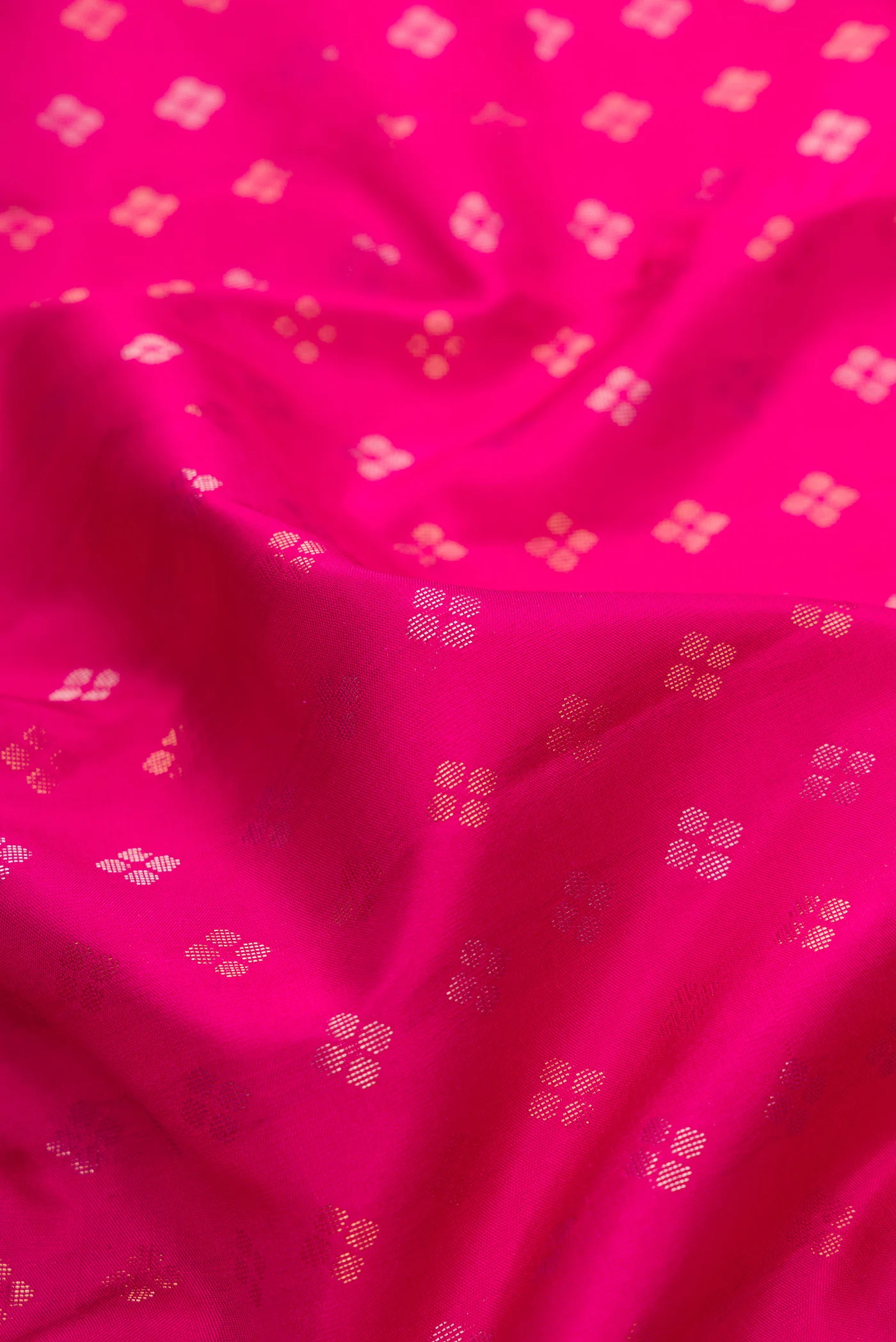 Rani Pink Soft Silk Saree - Image 2