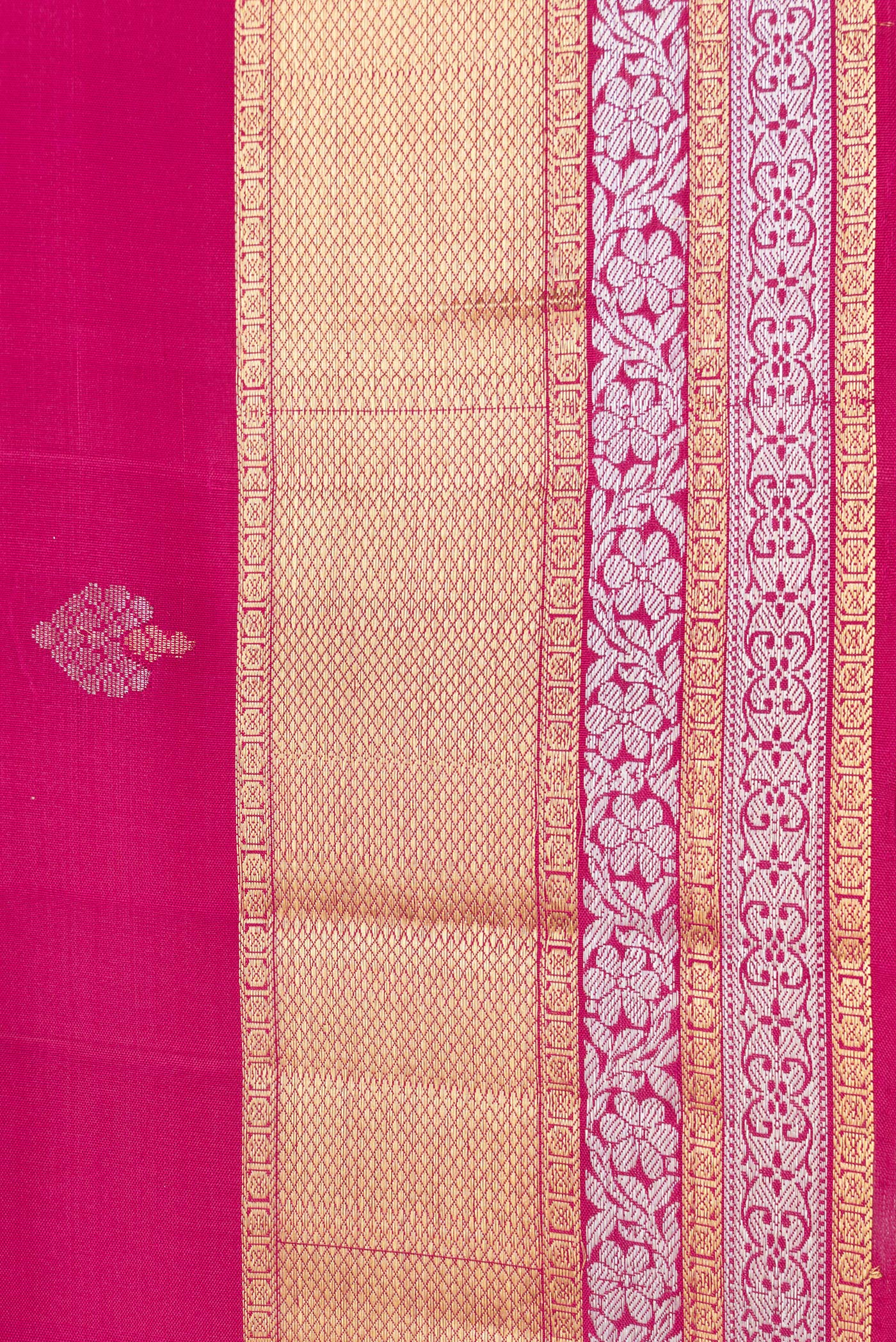 Dark Pink Soft Silk Saree - Image 3