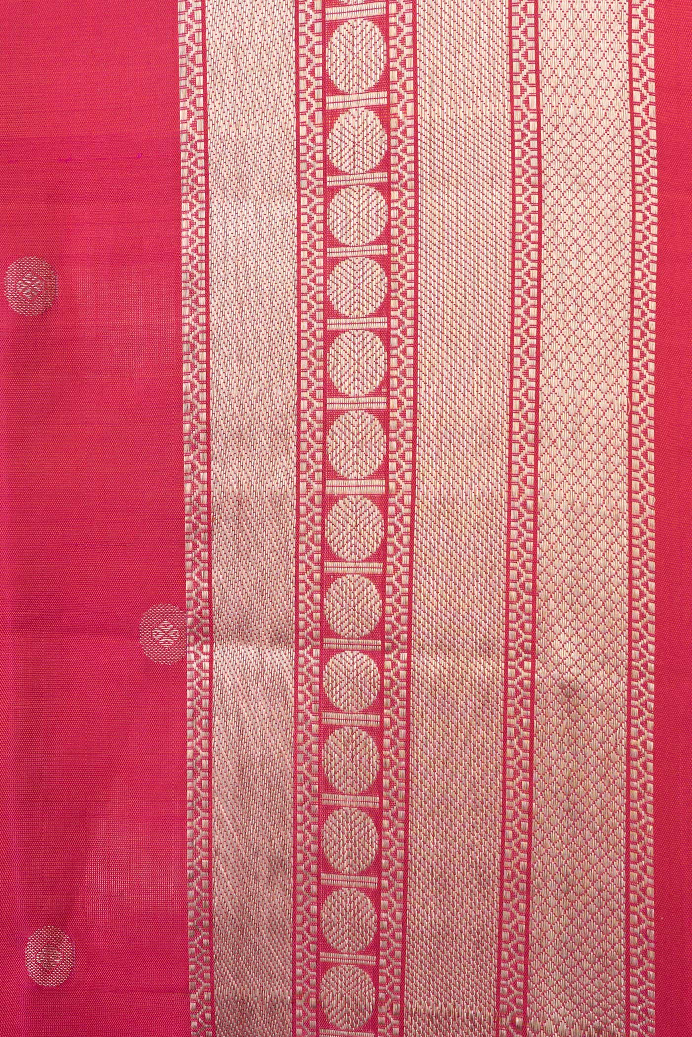 Dark Pink Dual Tone Soft Silk Saree - Image 3
