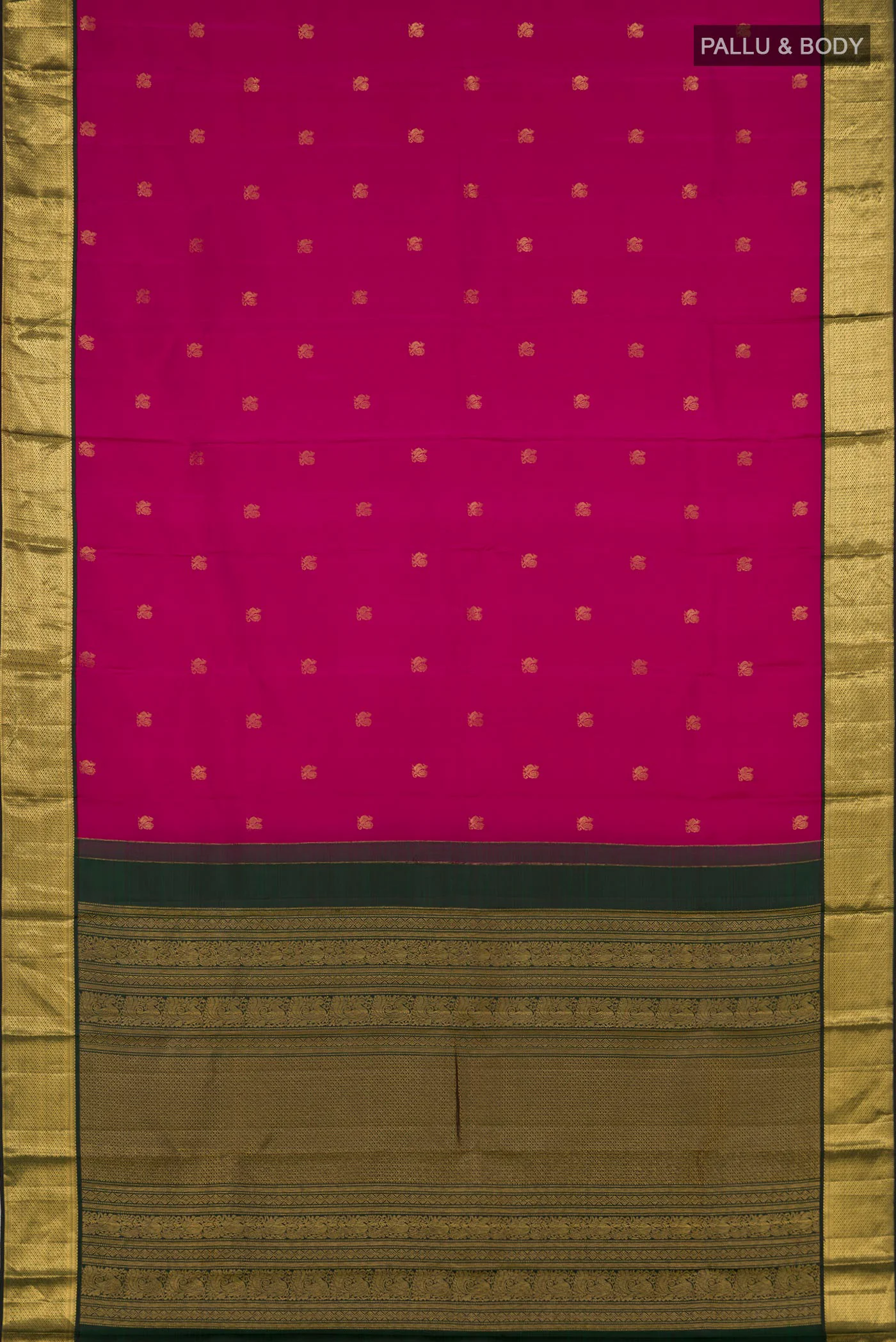 Pink Kanchipuram Silk Saree - Image 5