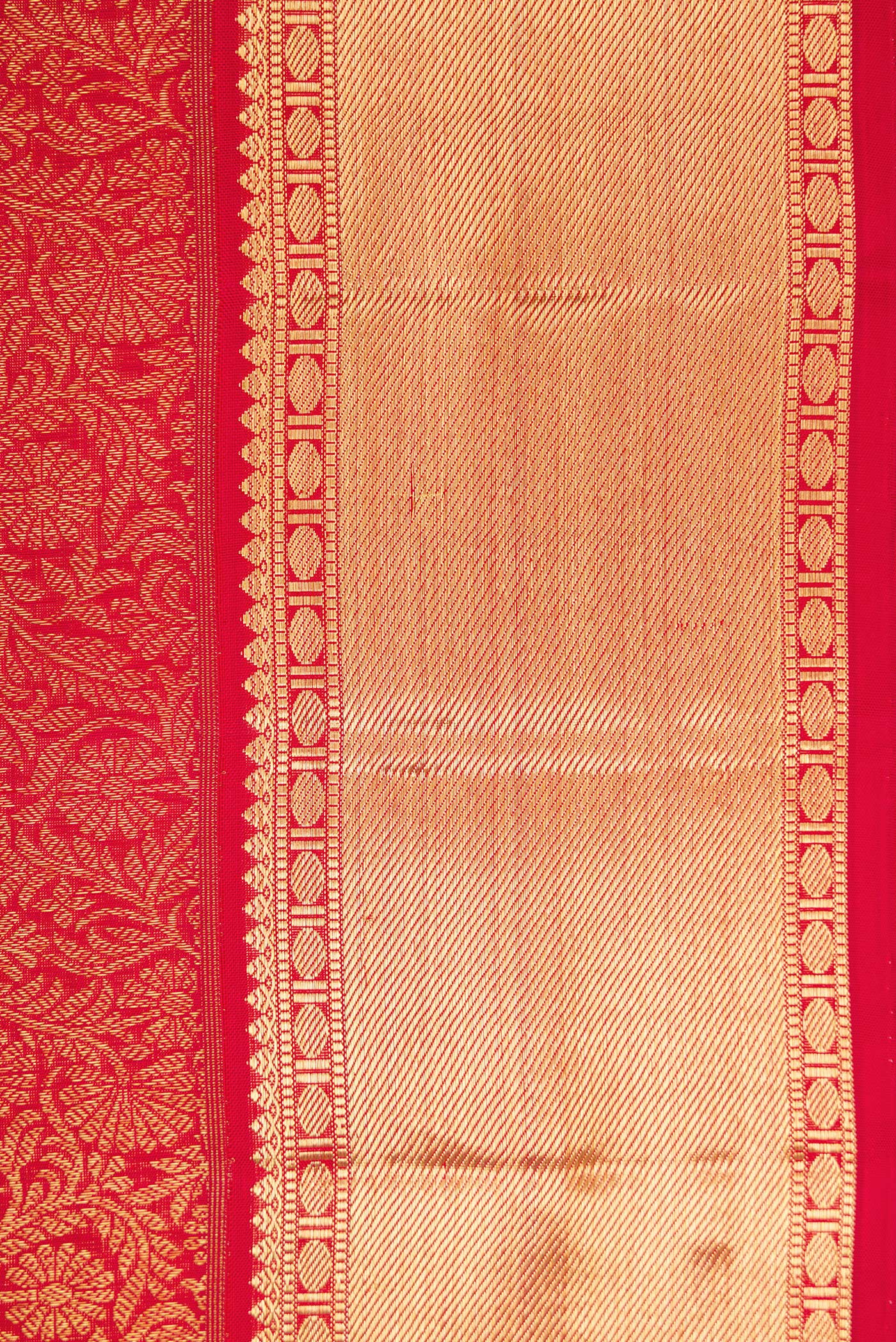 Dark Pink Kanchipuram Silk Saree - Image 3