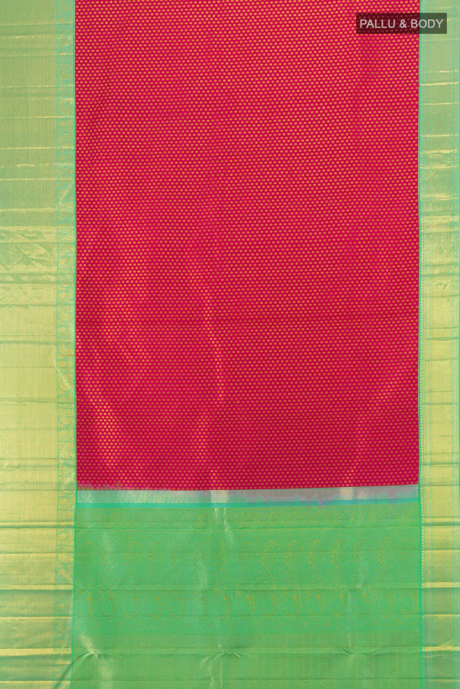 Pink Kanjivaram Silk Saree - Image 5