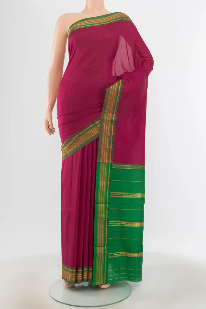 Pink Narayanpet Silk Saree