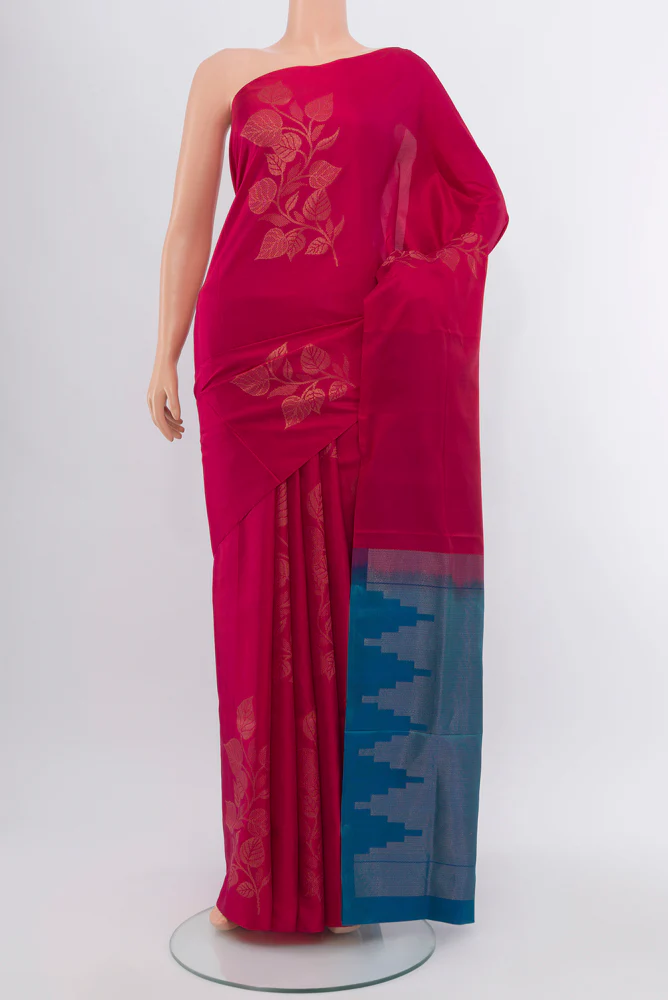Dark Pink Soft Silk Saree