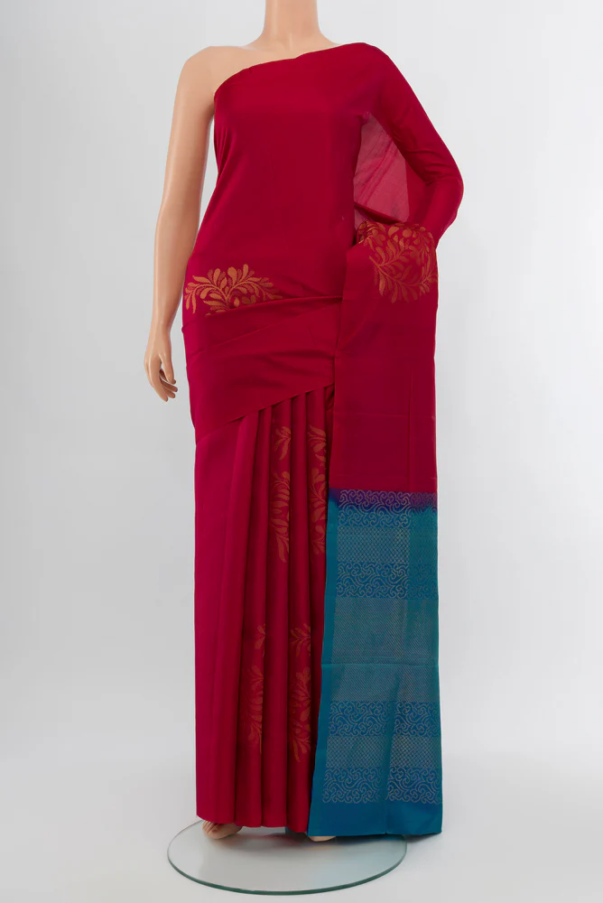 Dark Pink Soft Silk Saree