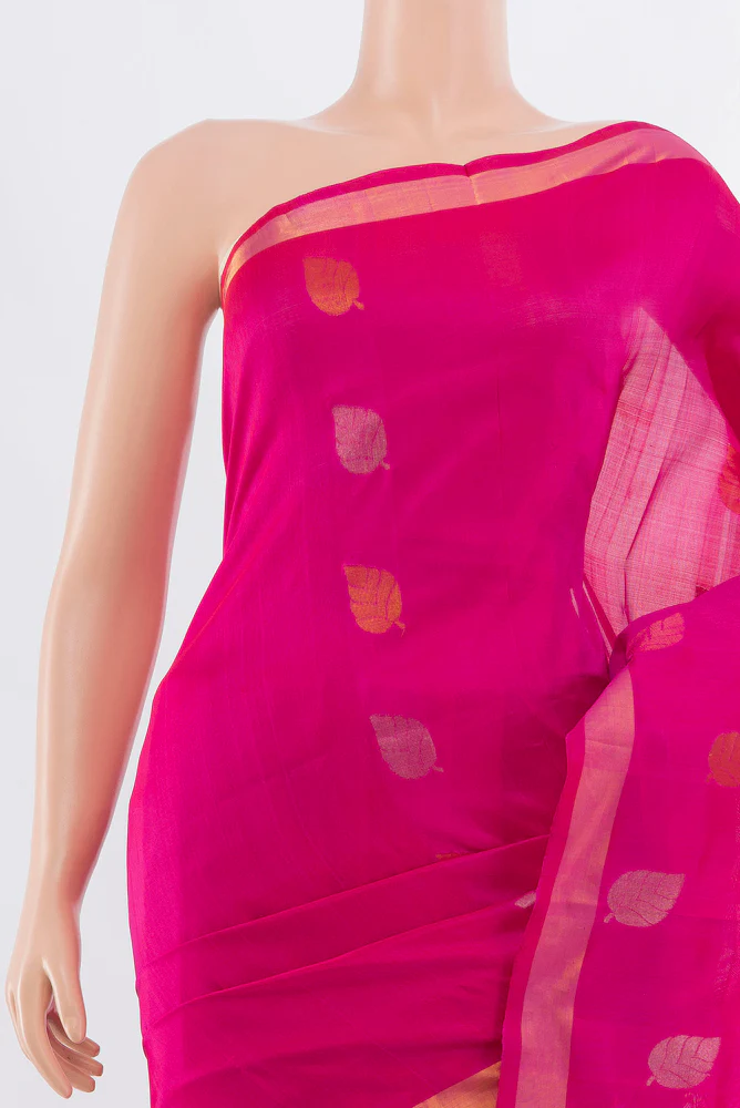 Pink Uppada Silk Saree - Image 2