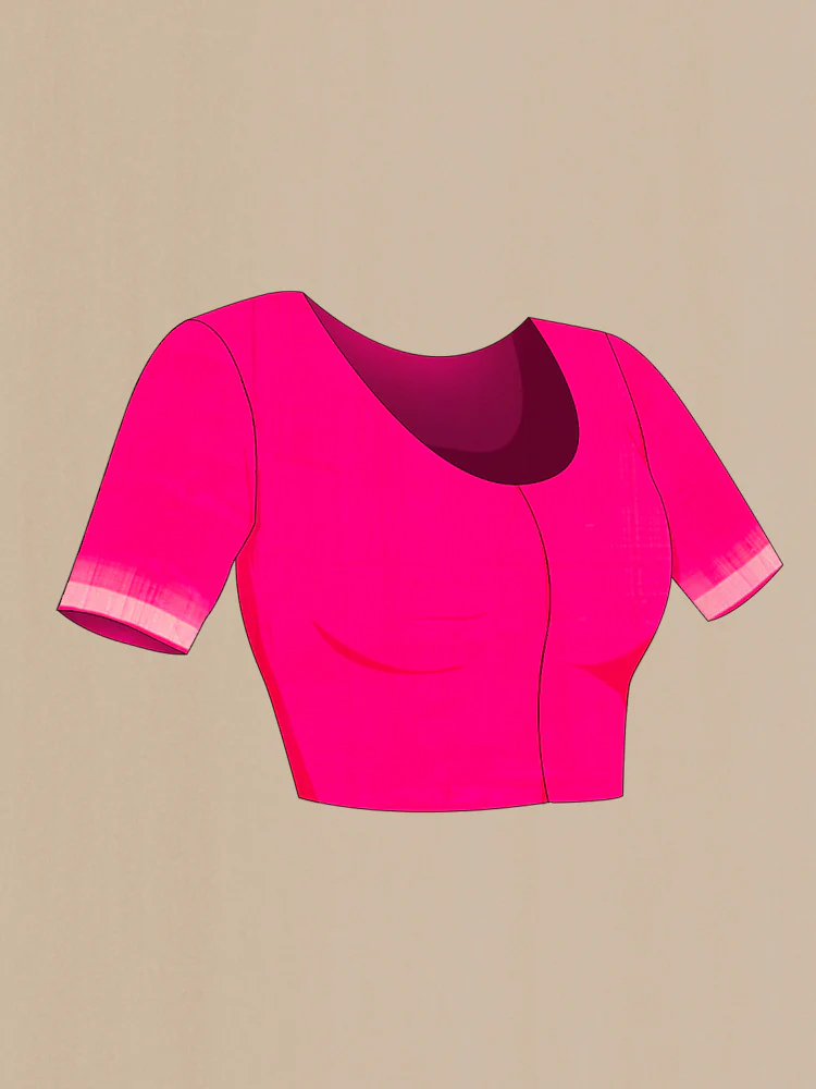 Pink Uppada Silk Saree - Image 4