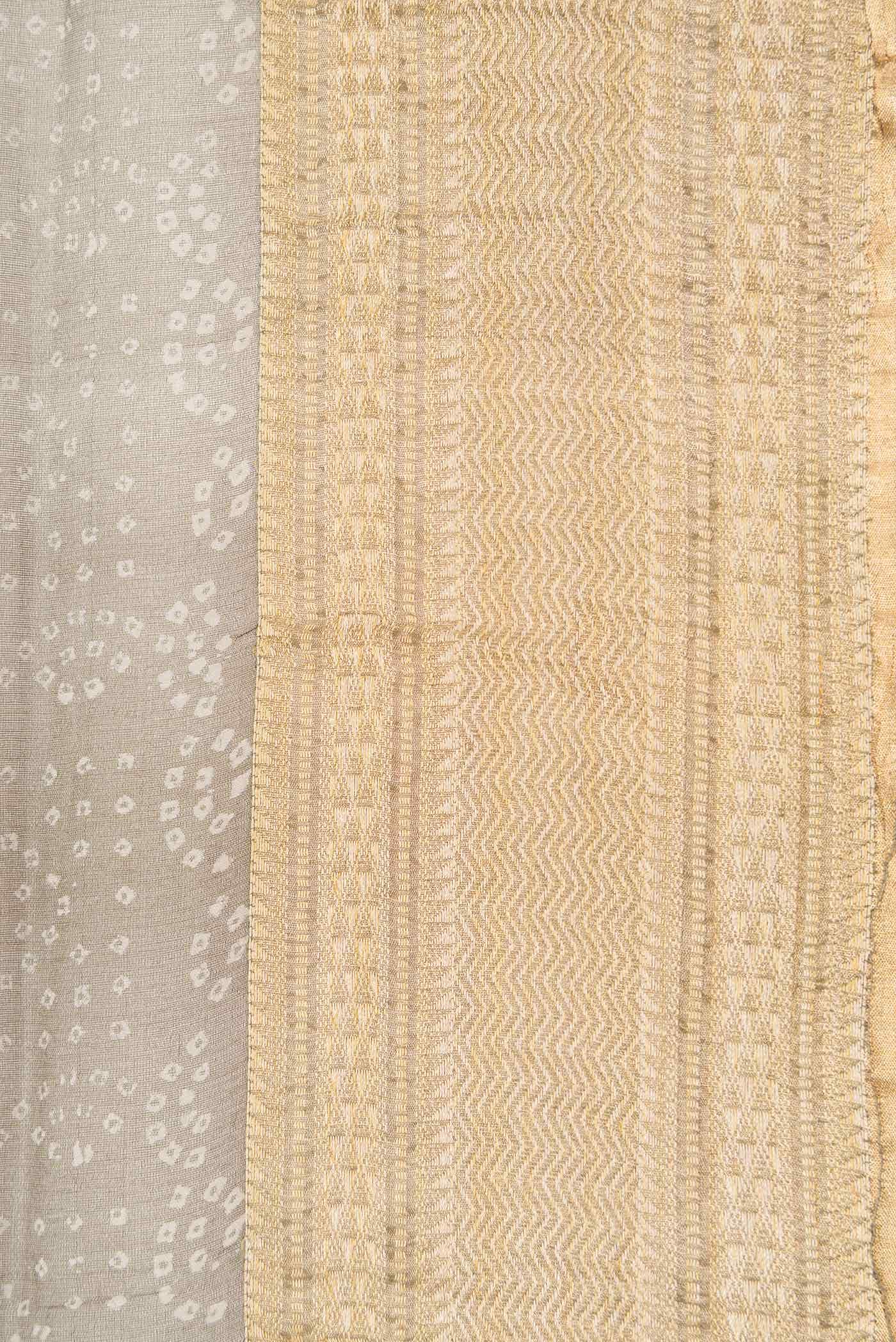 Davys Grey Organza Silk Saree - Image 3