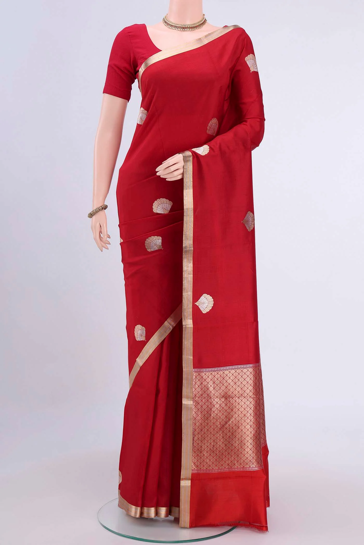 Red Banarasi Silk Saree