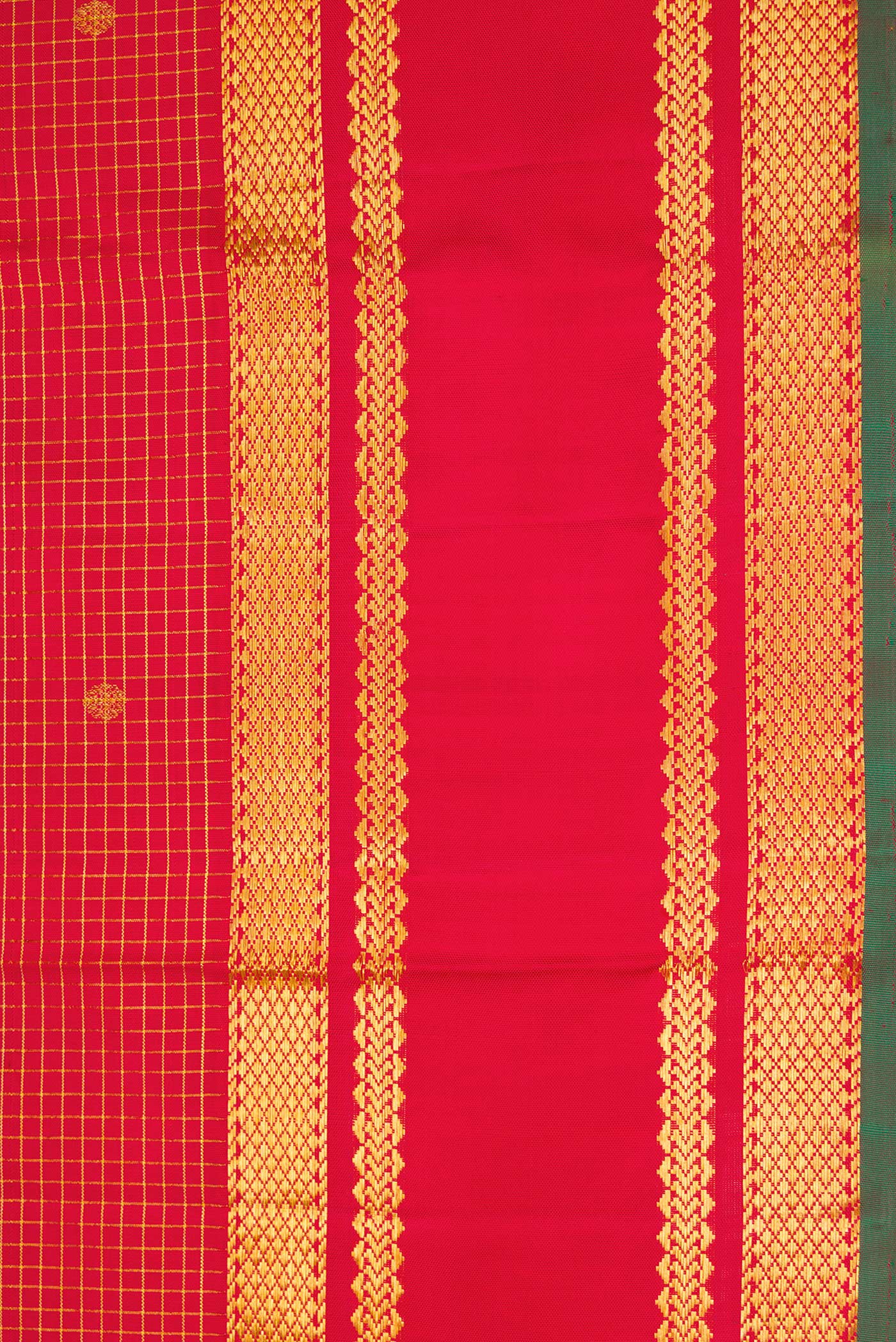 Red Kanjivaram Silk Saree - Image 3