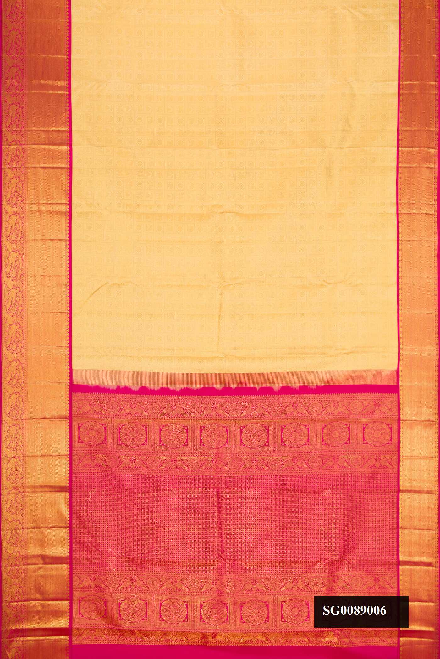 Gold Dual Tone Kanchipuram Silk Saree