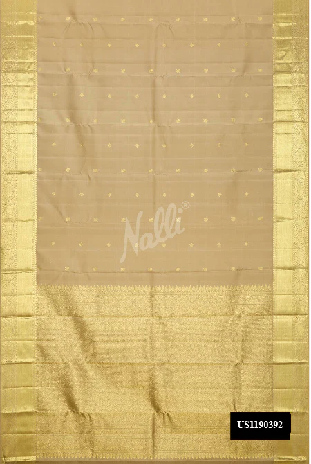 Gold Dual Tone Kanchipuram Silk Saree