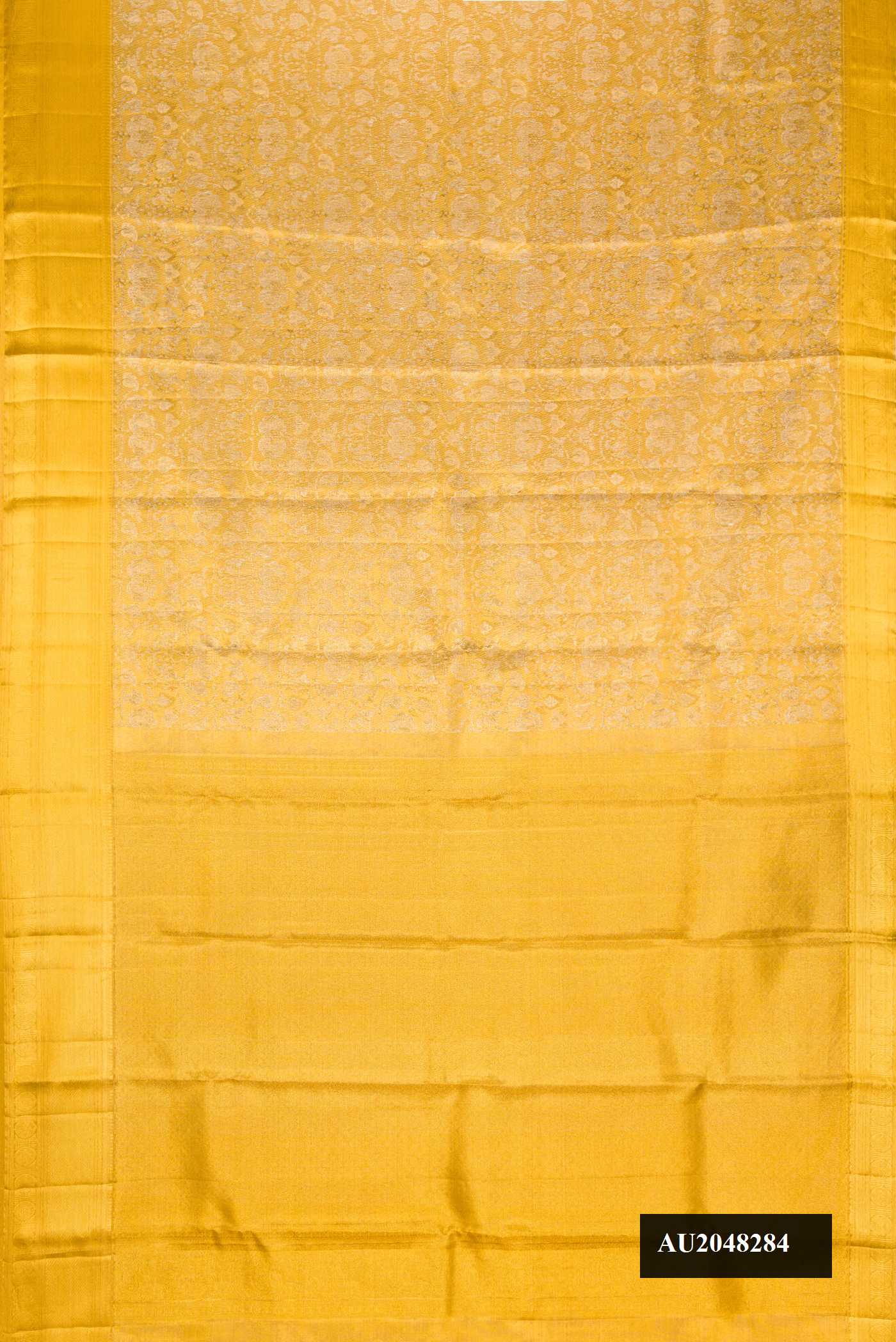 Gold Dual Tone Kanchipuram Tissue Silk Saree