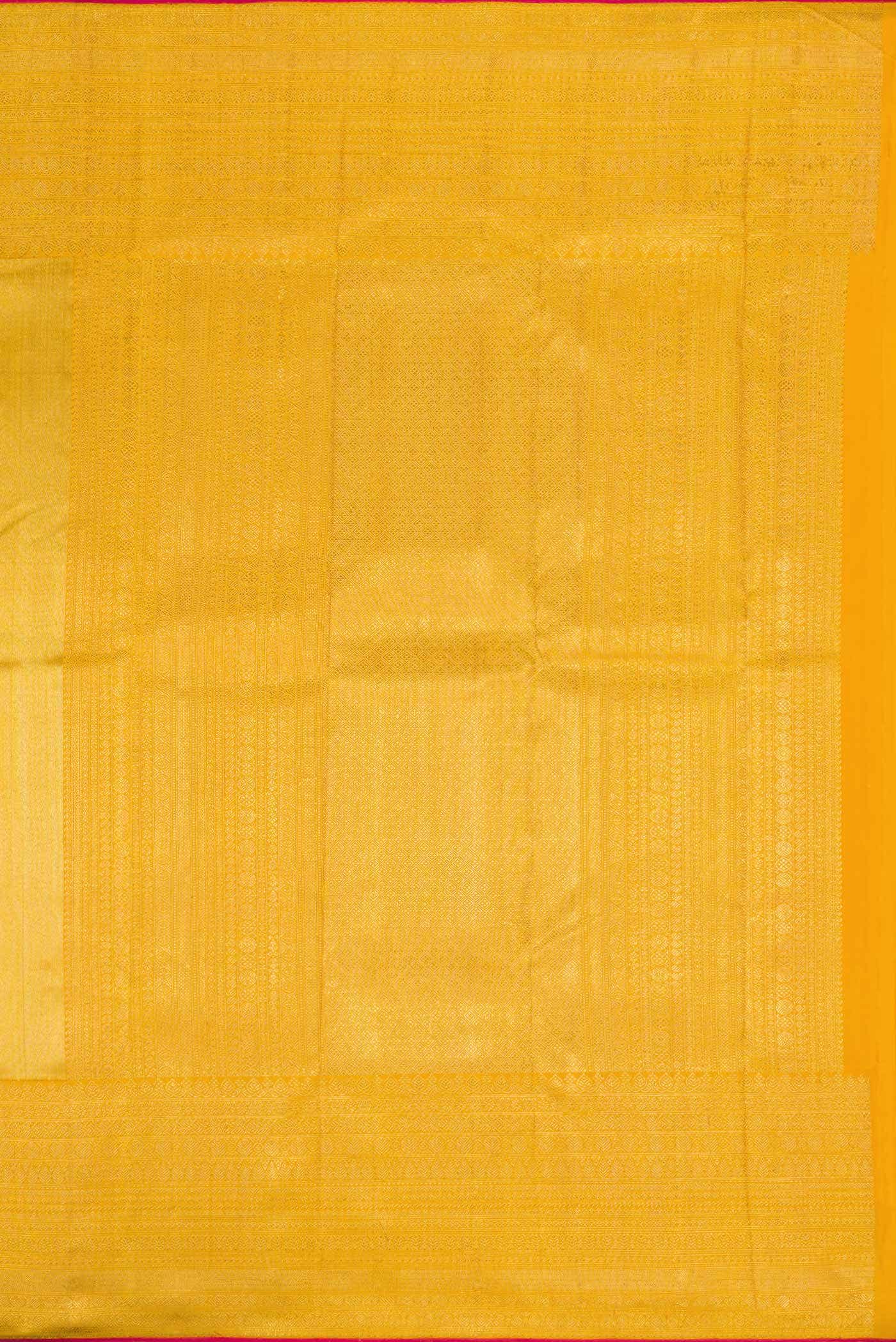Pure Silk Pure Zari Gold Dual Tone Kanjivaram Tissue Saree - Image 5