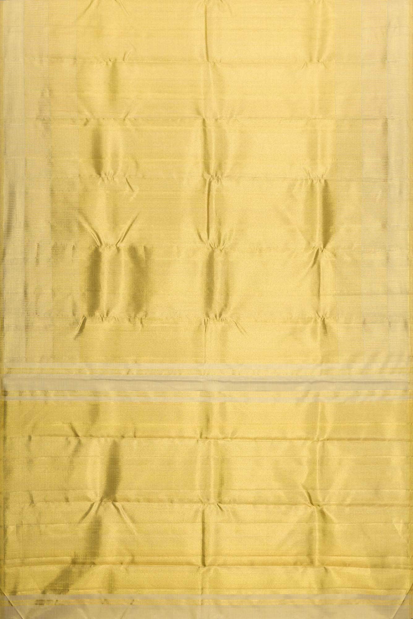 Gold Dual Tone Kanjivaram Tissue Silk Saree - Image 4