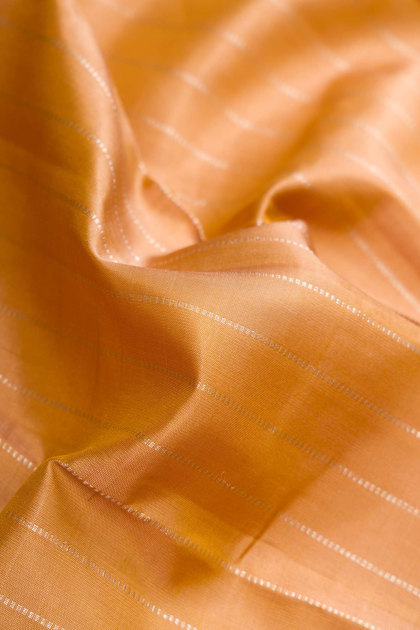 Gold Dual Tone Kanjivaram Silk Saree - Image 2