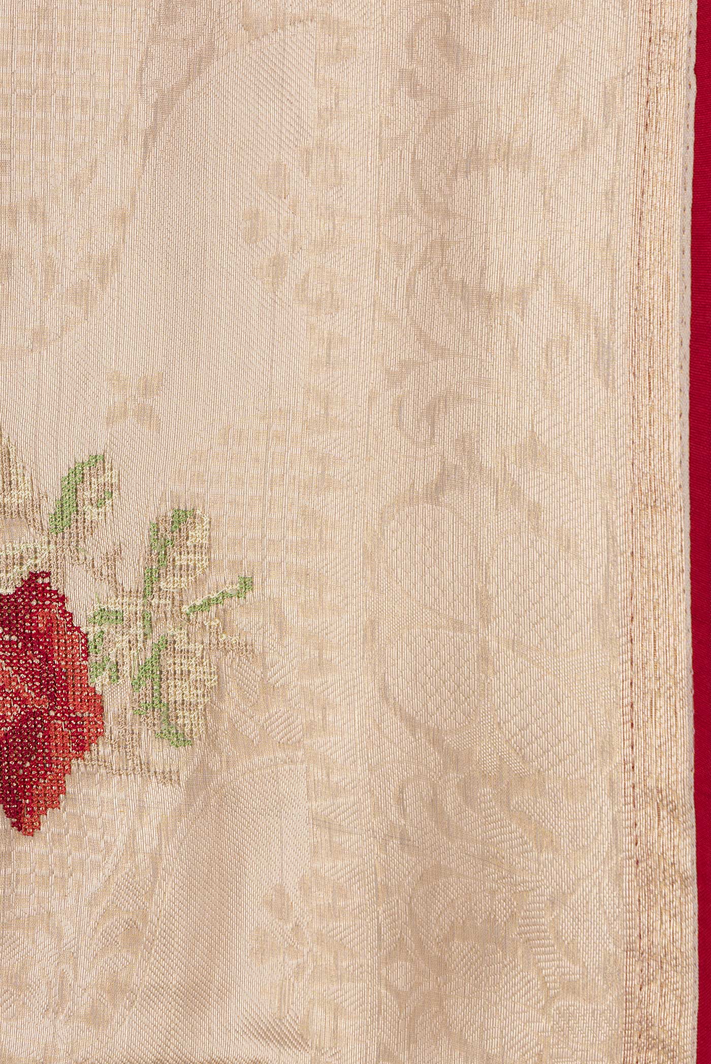 Gold Tissue Silk Saree - Image 3