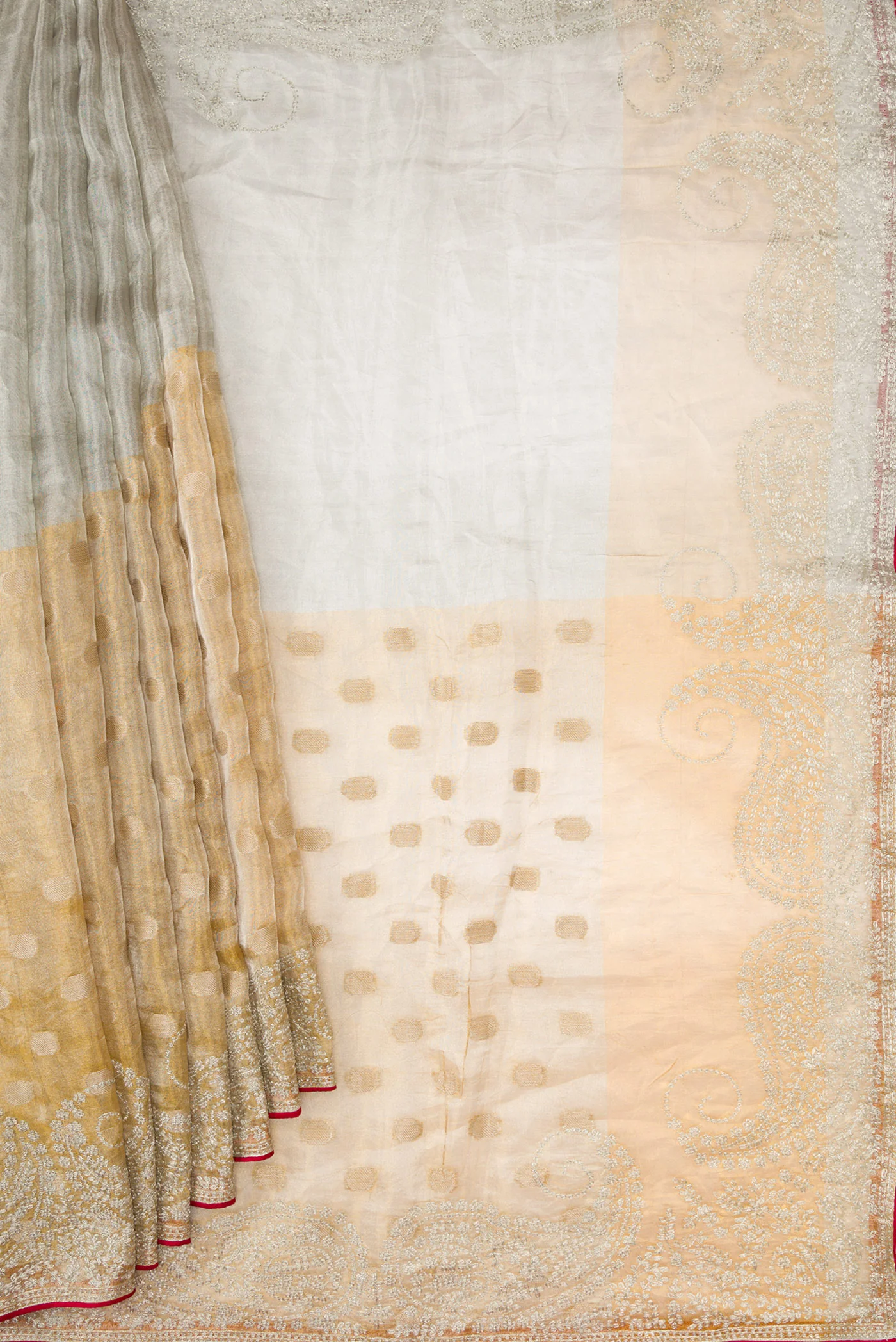 Multi Color Organza Silk Saree - Image 4