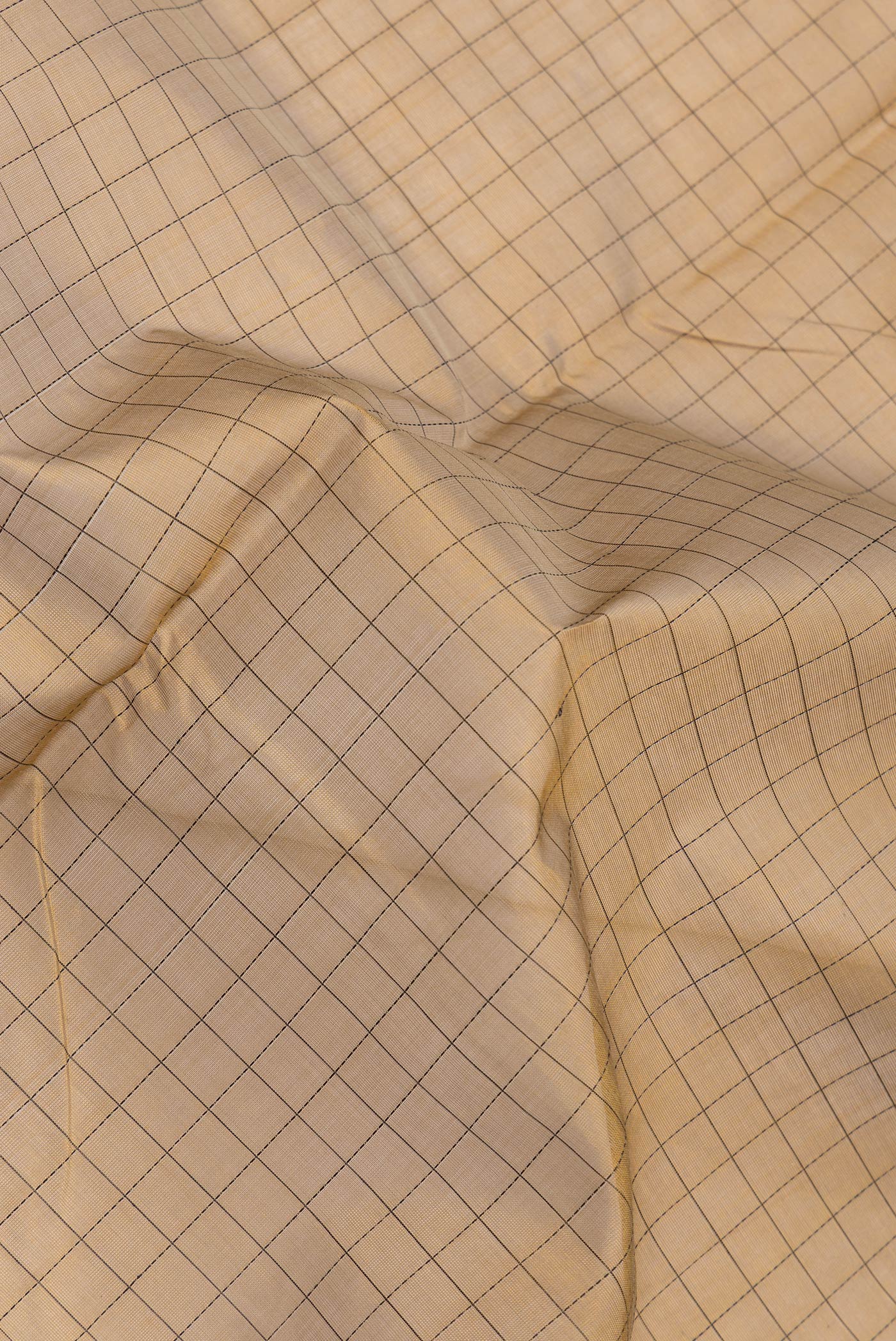 Gold Silk Cotton Saree - Image 2