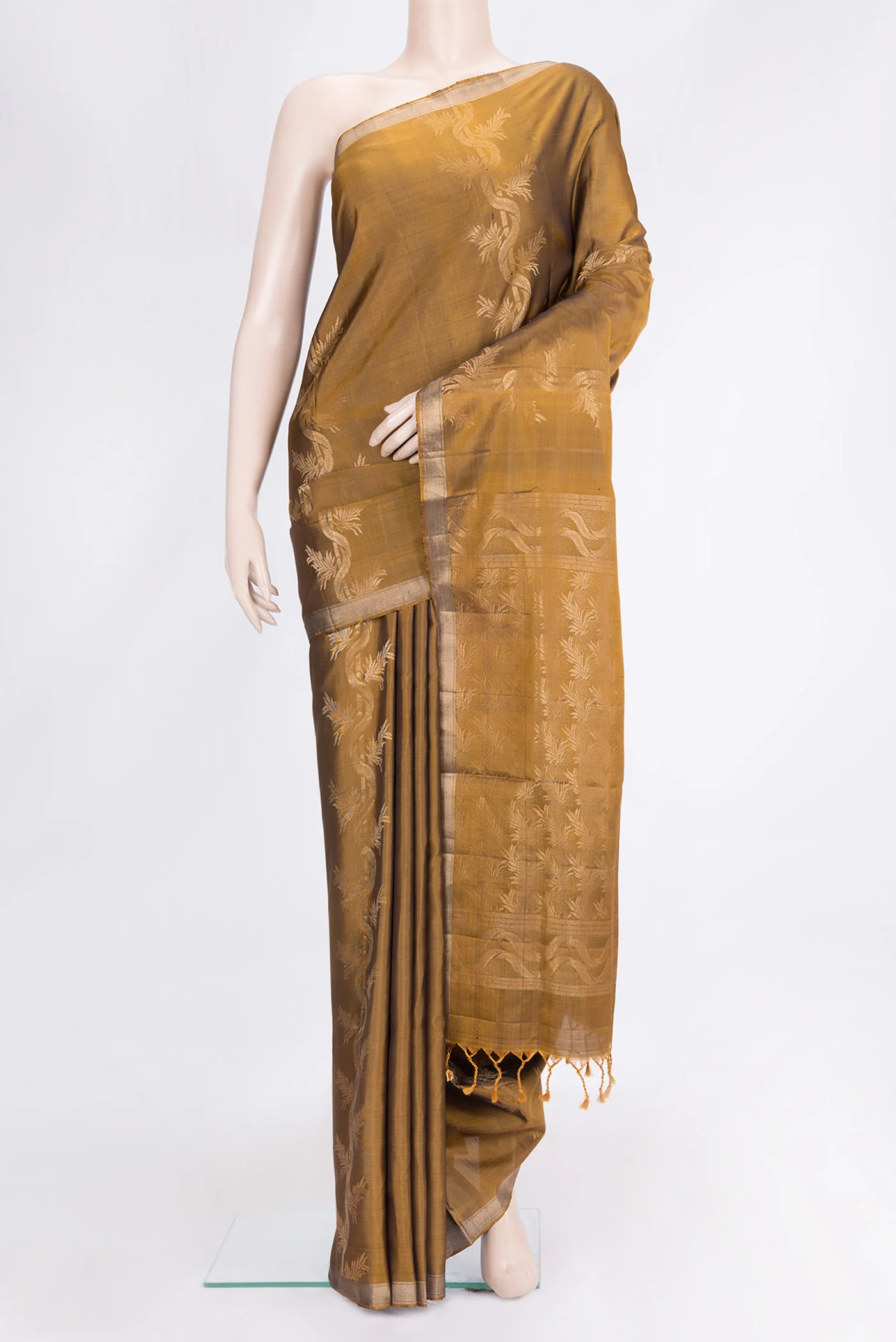 Mehandi Green Soft Silk Saree