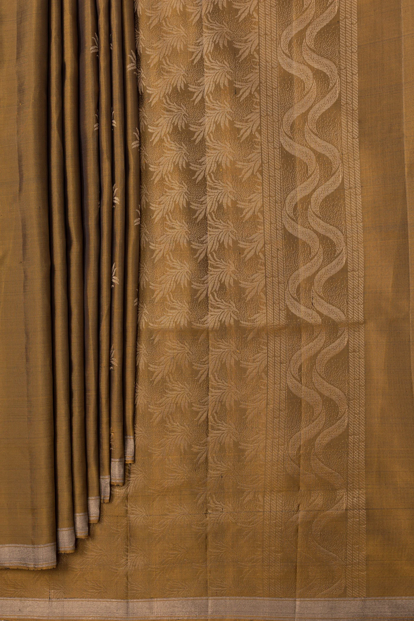 Mehandi Green Soft Silk Saree - Image 4