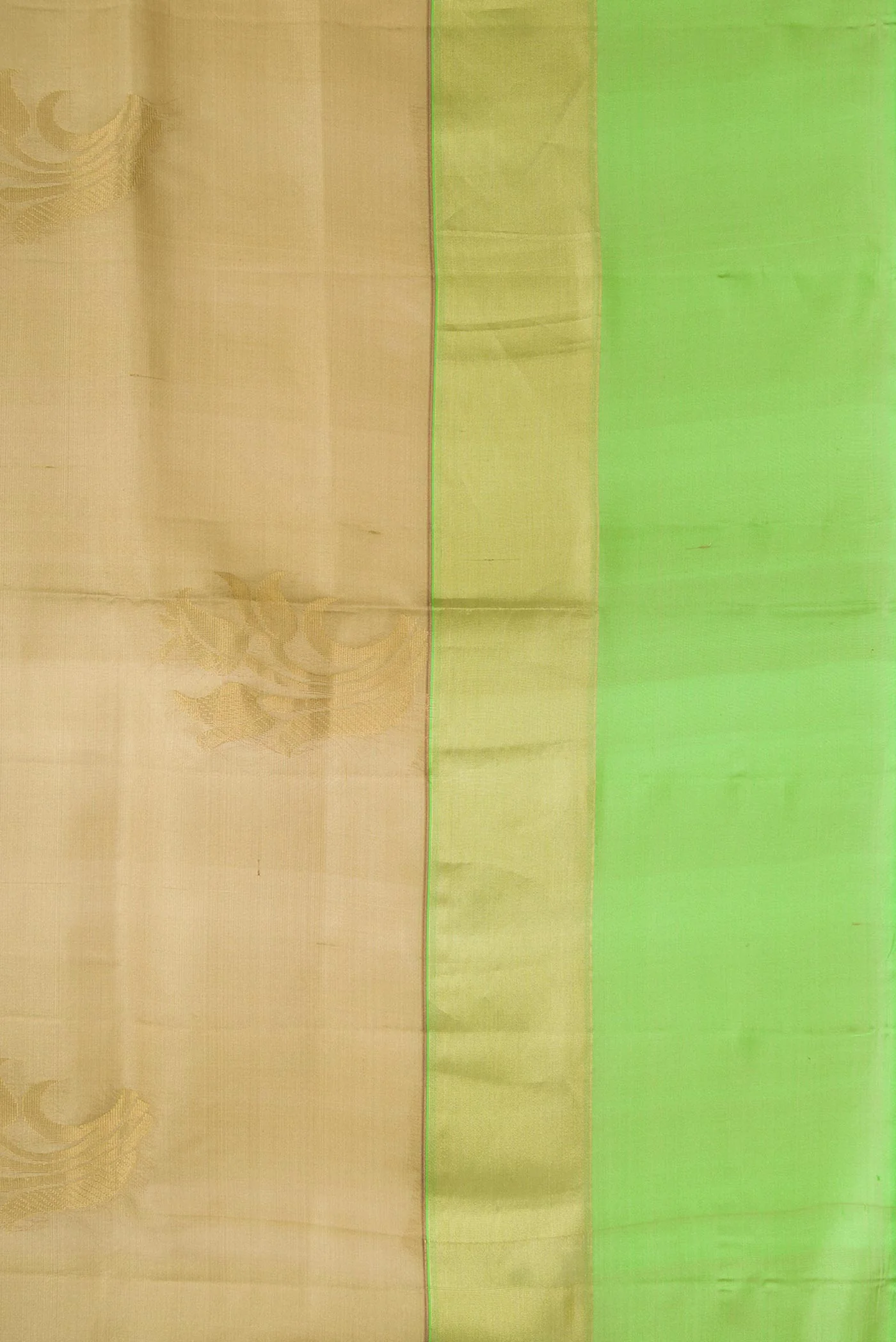 Beige Soft Silk Saree - Image 3