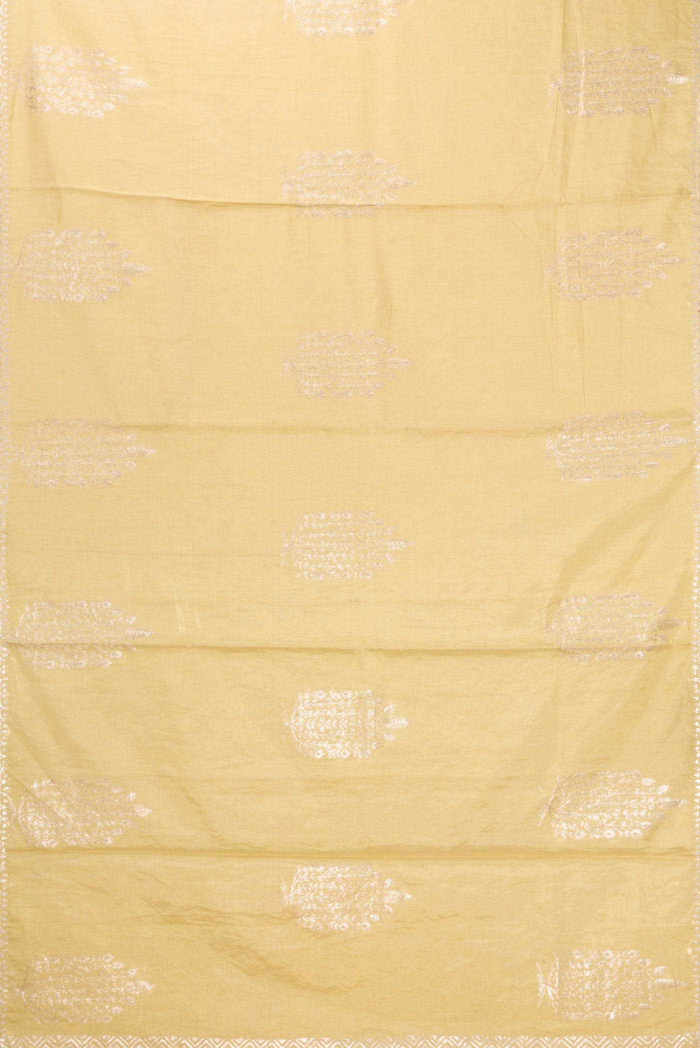 Gold Dual Tone Tissue Silk Saree - Image 4