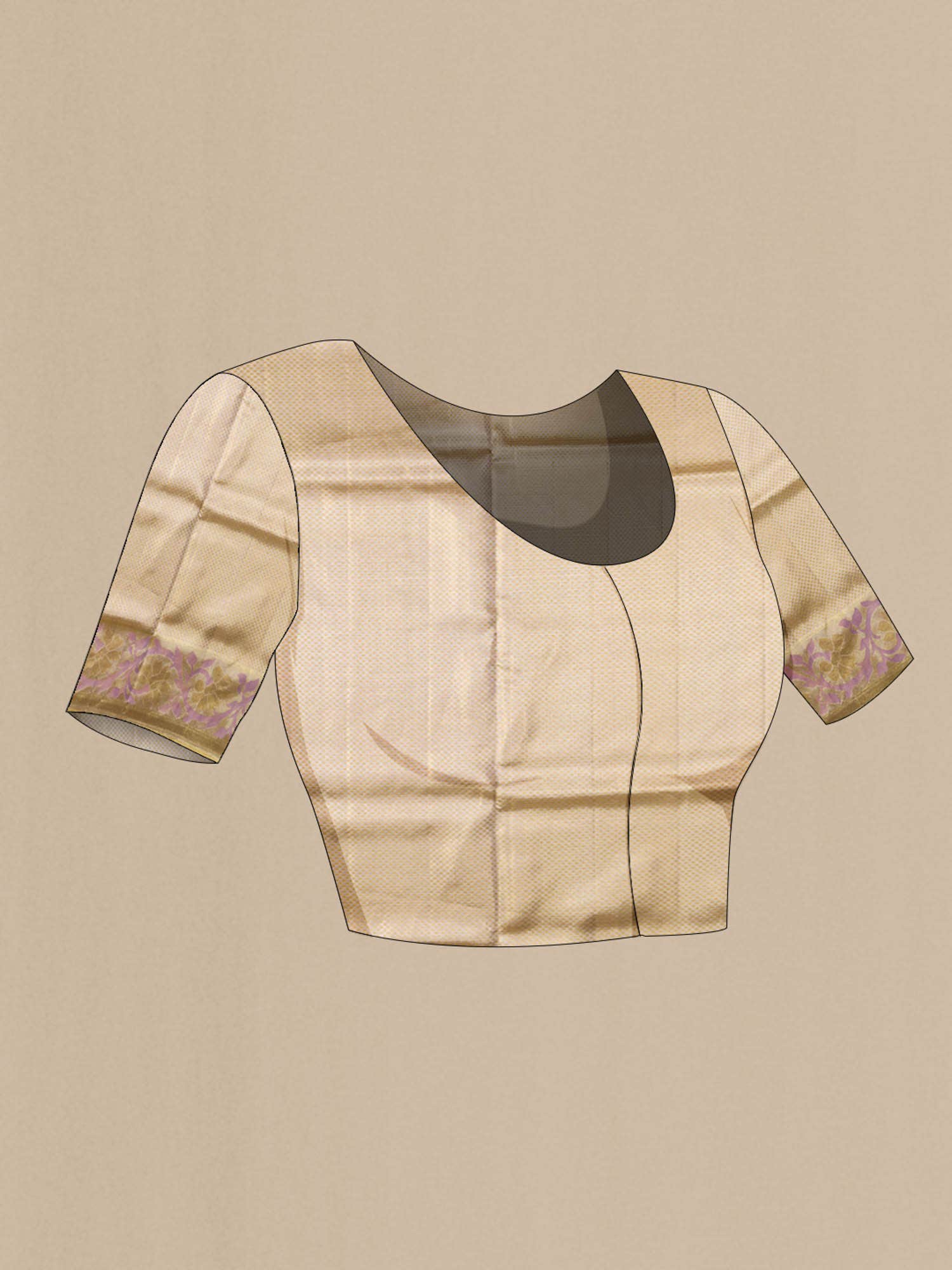 Gold Kanjivaram Tissue Silk Saree - Image 7