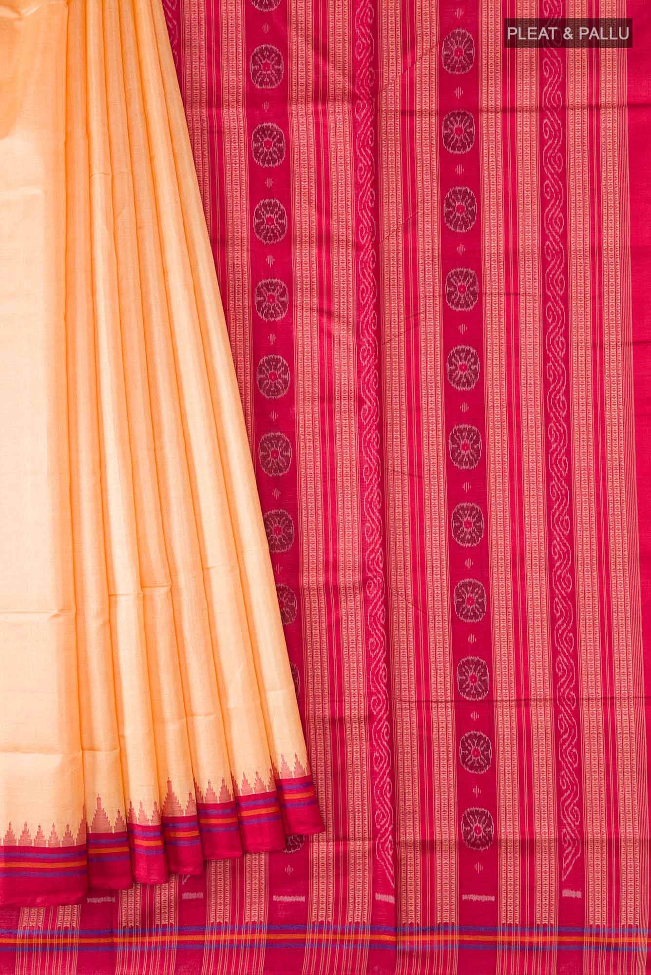 Gold Orissa Silk Saree - Image 2
