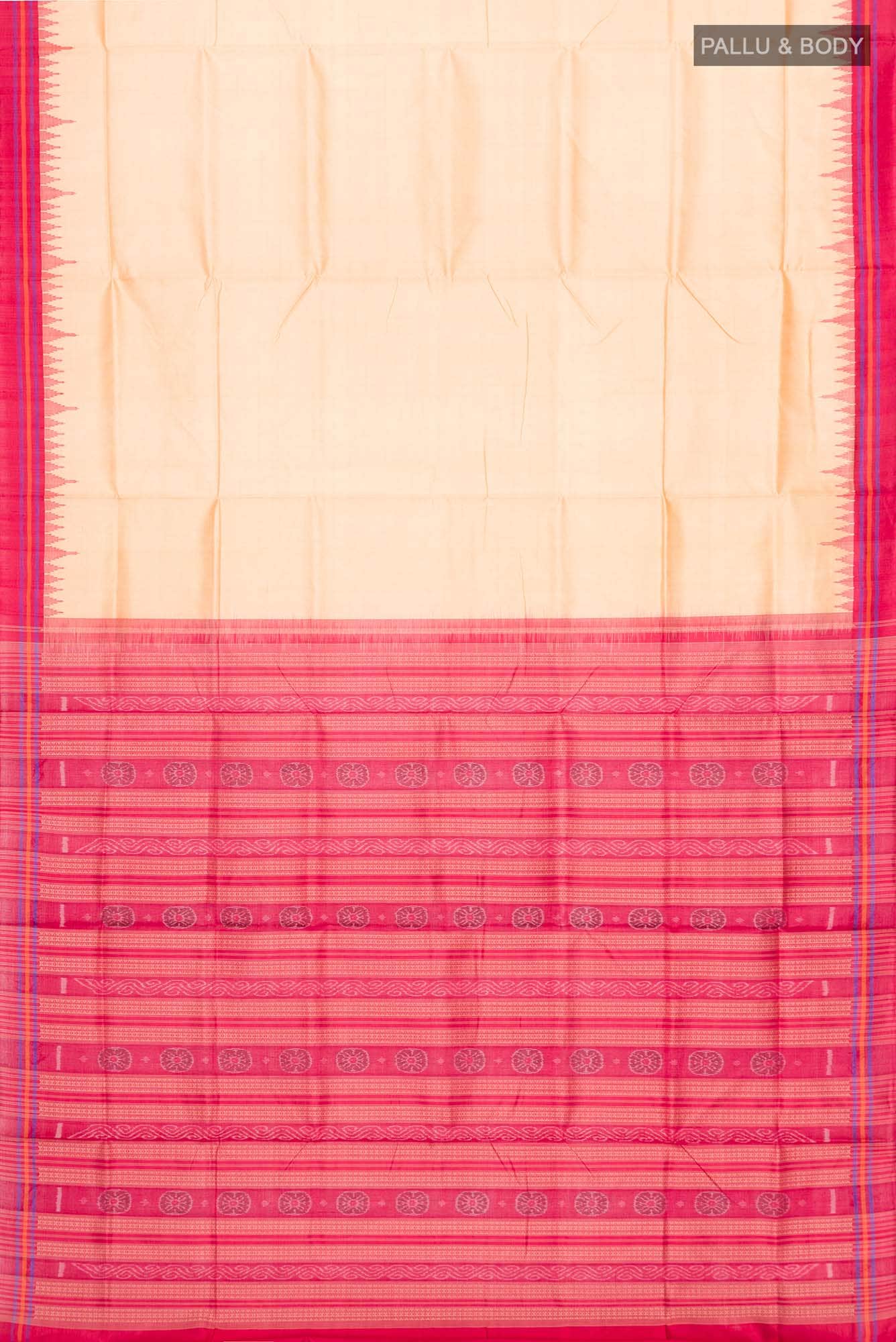 Gold Orissa Silk Saree - Image 4