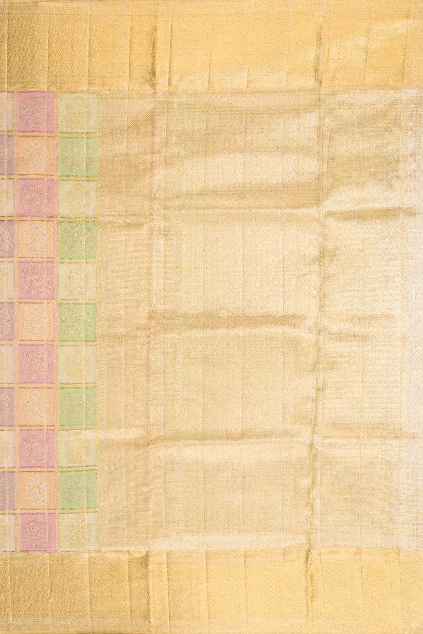 Multi Color Kanjivaram Tissue Silk Saree - Image 7