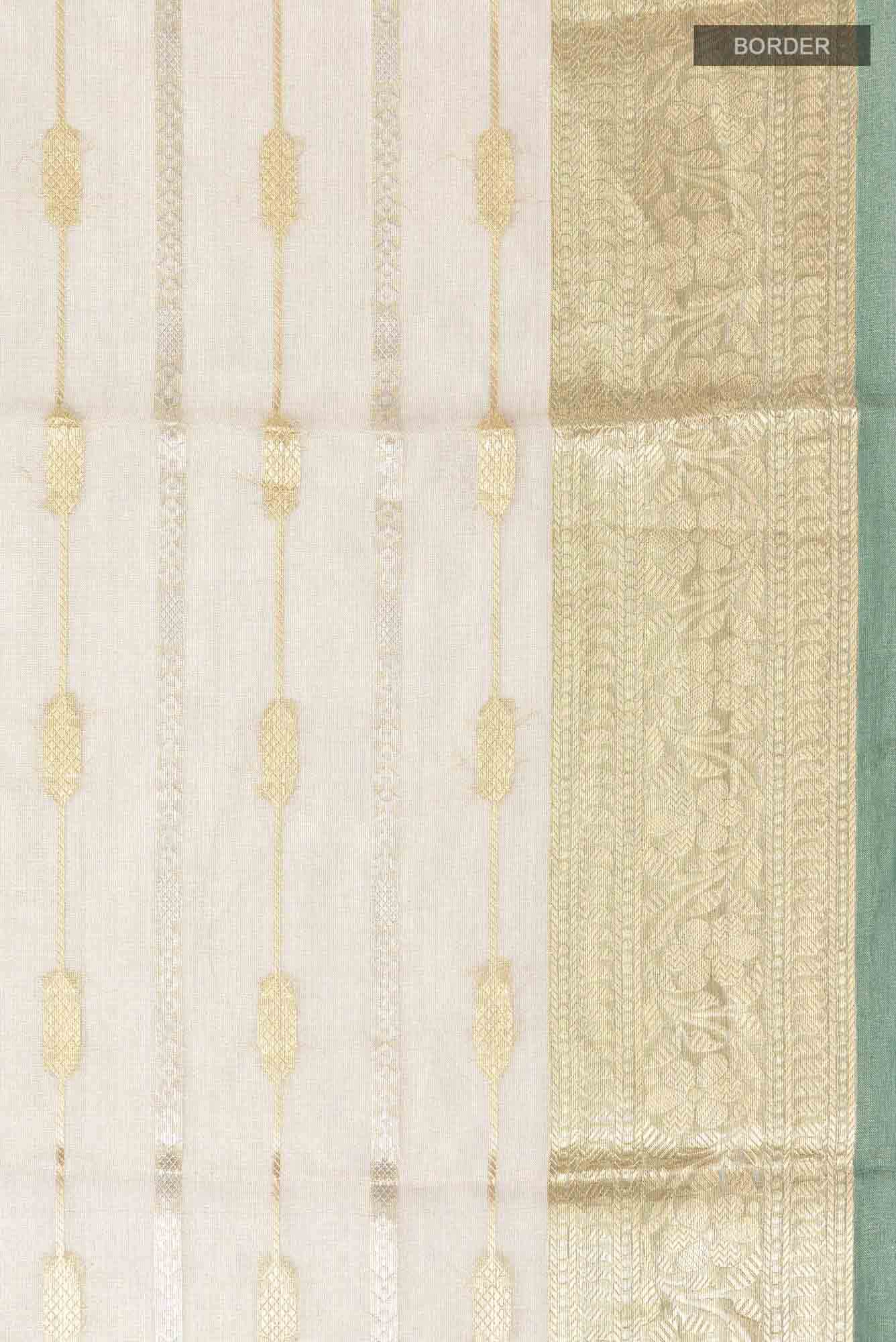 Gold Tissue Silk Saree - Image 4