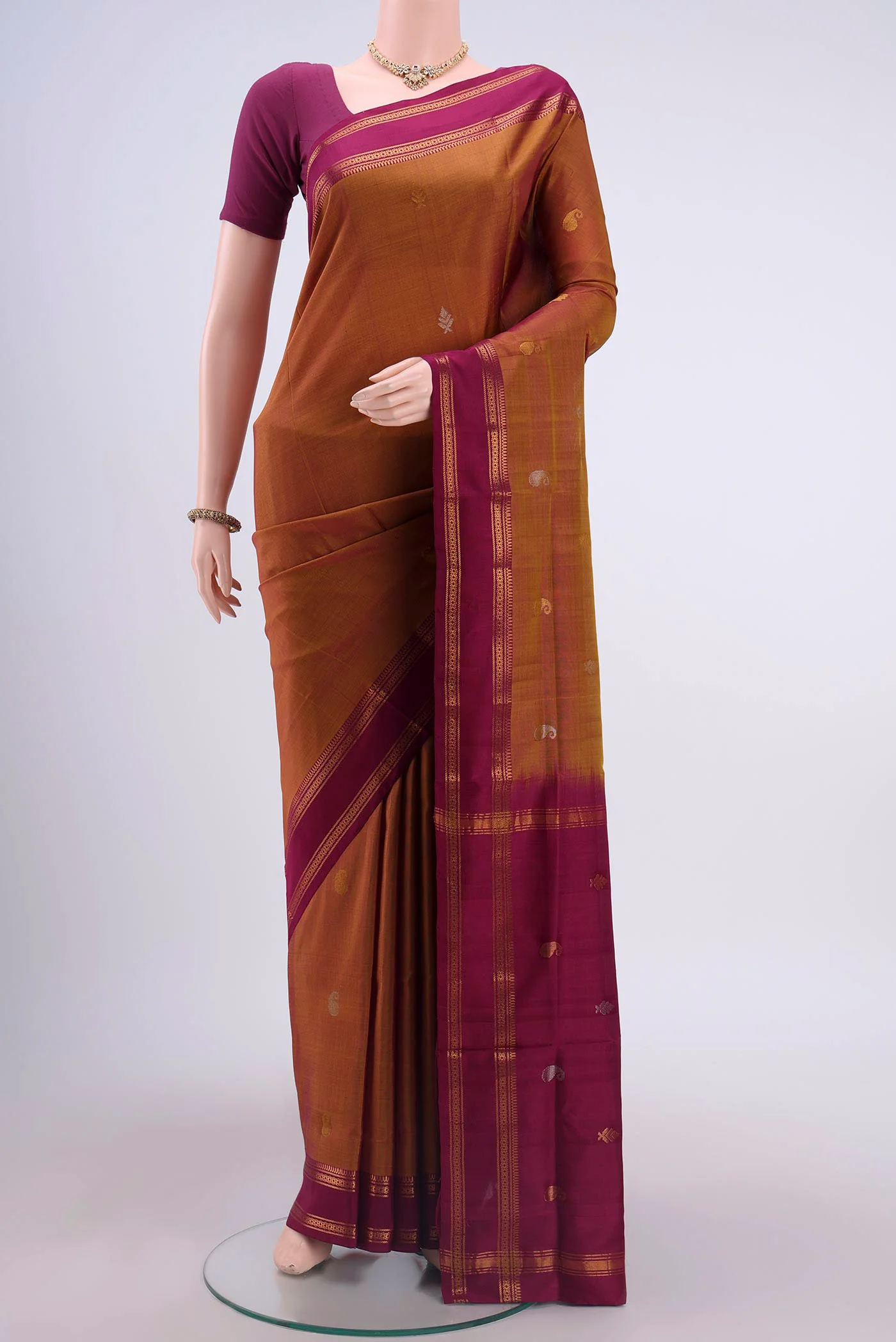 Mustard Uppada Silk Saree