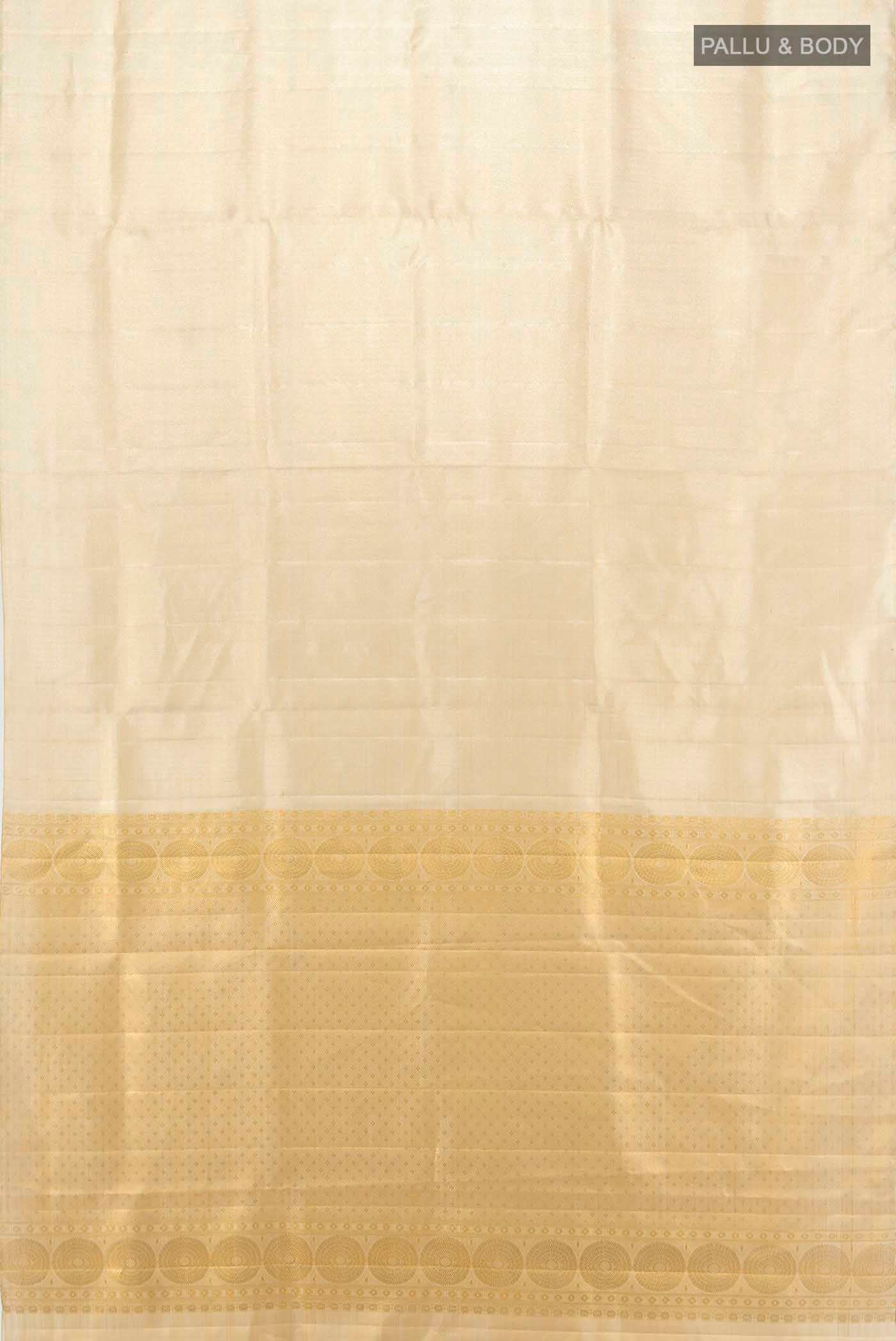 Golden Kanjivaram Silk Saree - Image 5